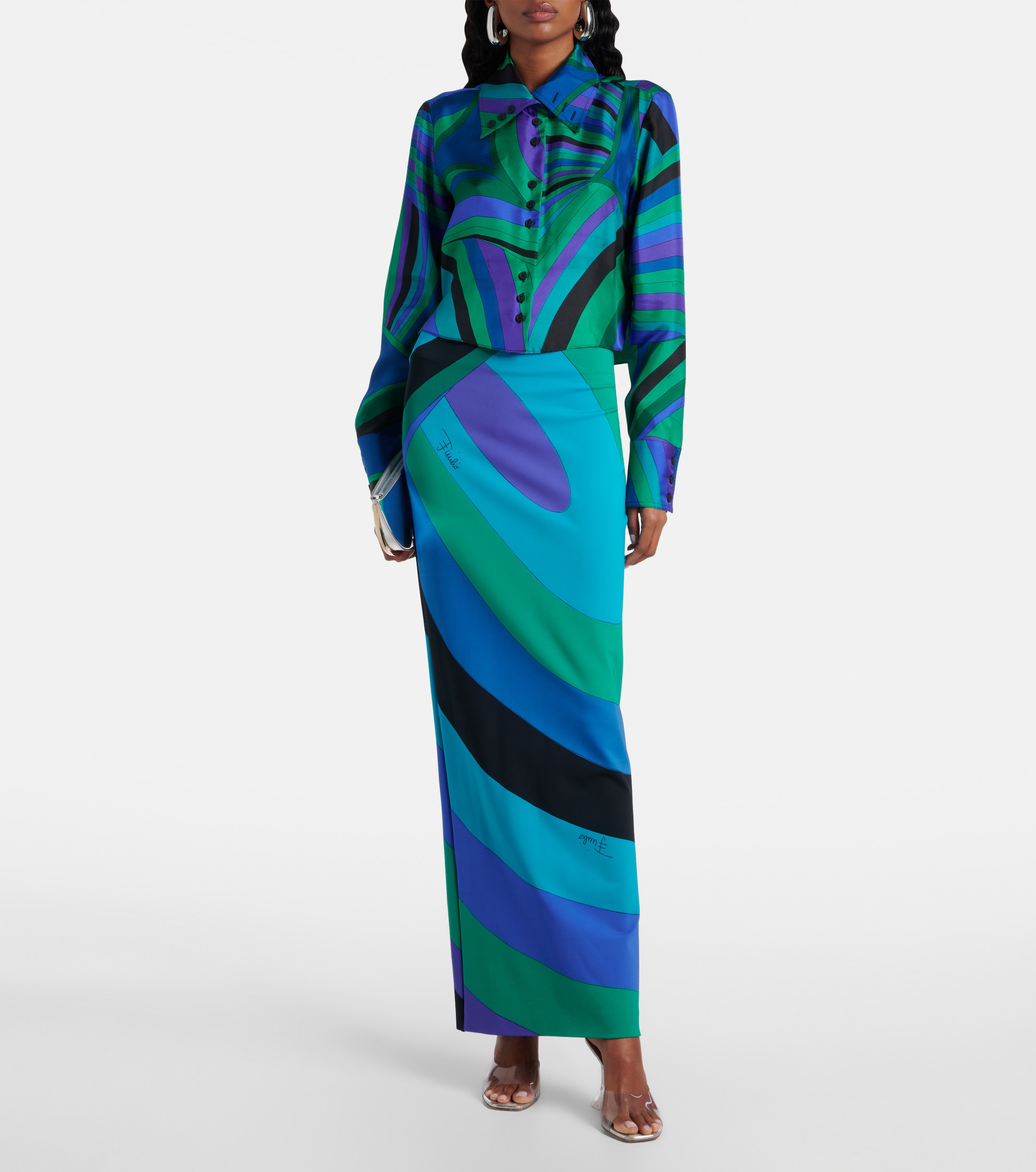 Pucci - Orchidee maxi skirt | Plush