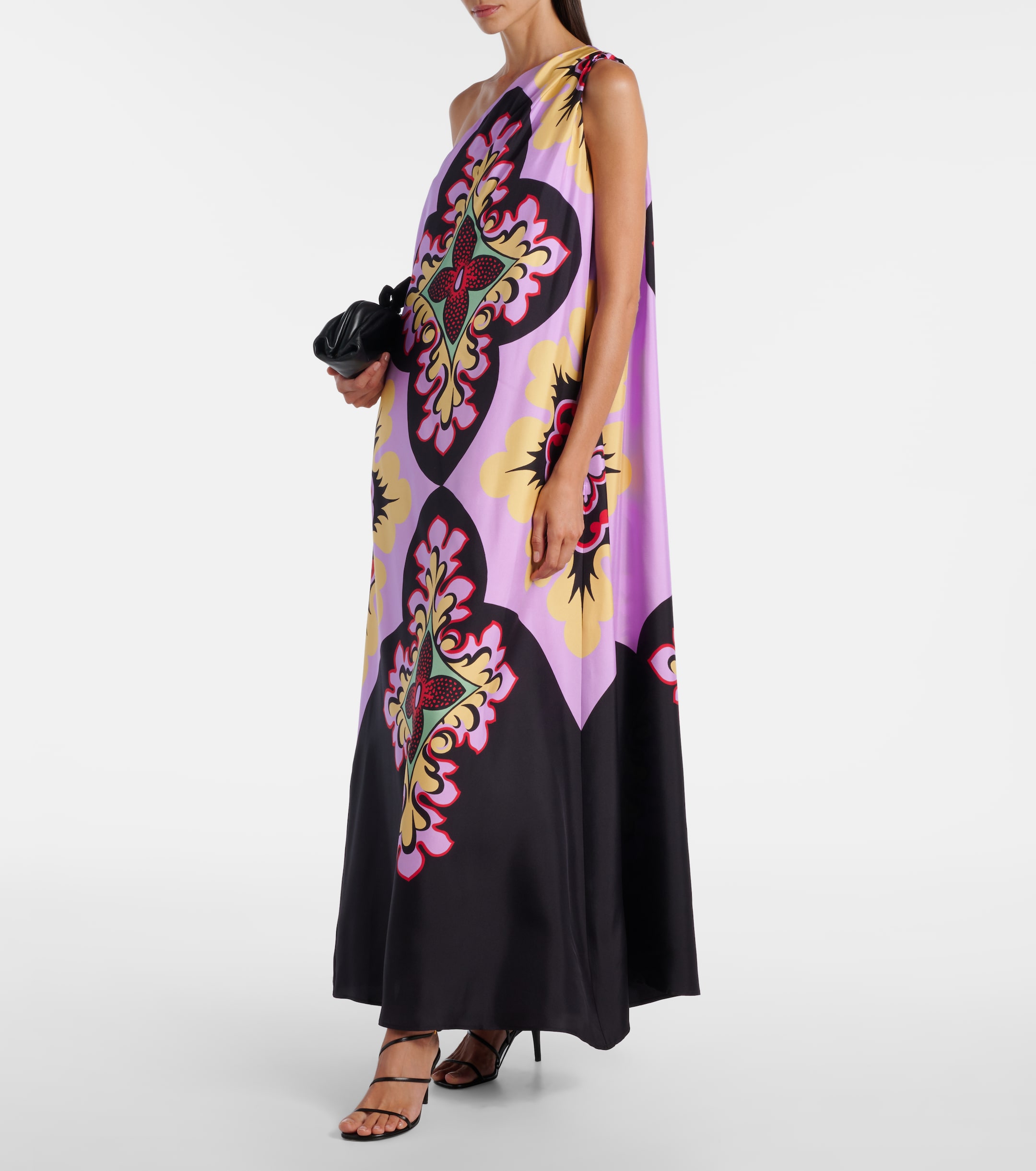 chinese dress ladies San Carlo Dress in Derby Silk Twill