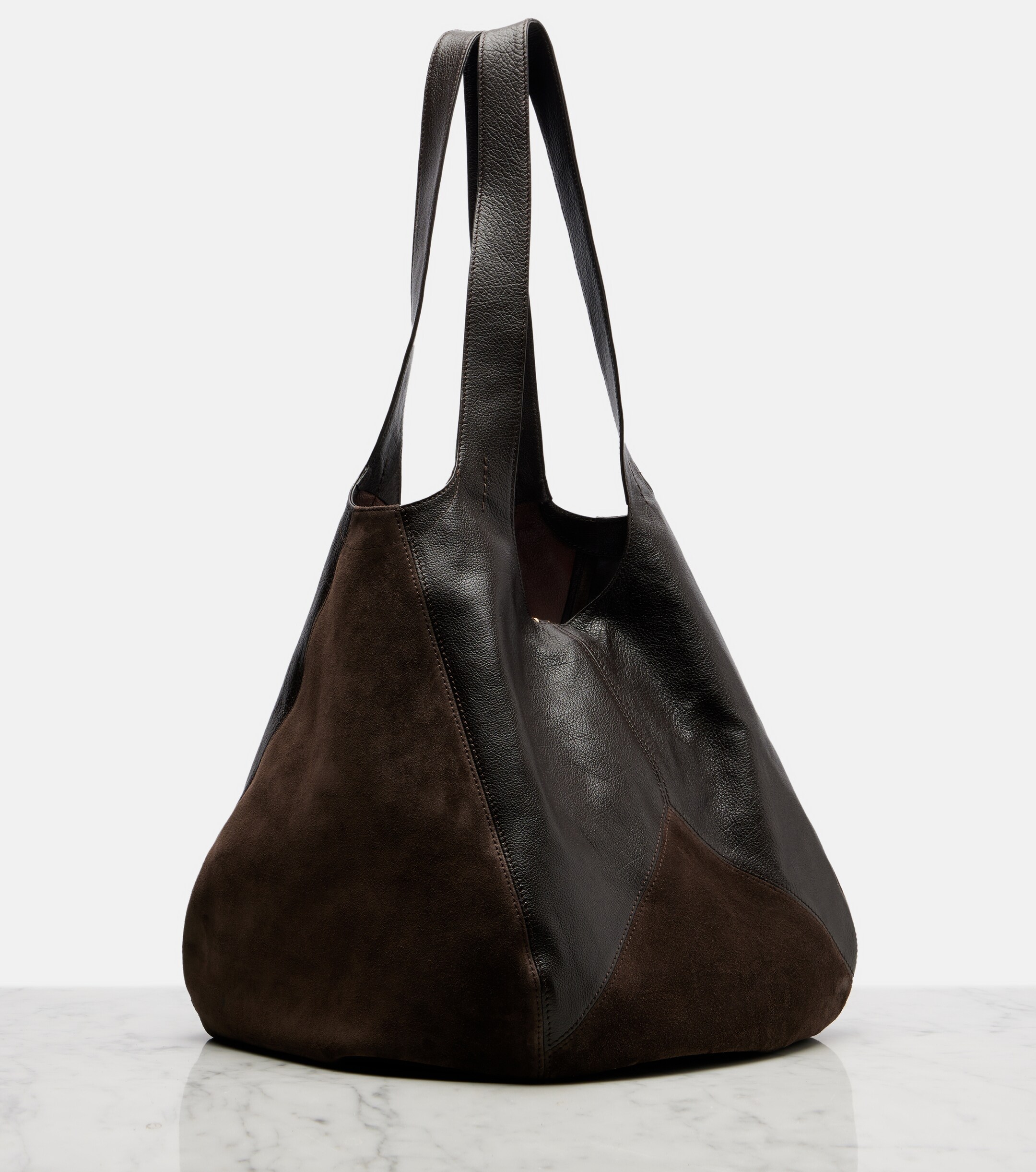 Chloé Chloé Balloon Medium leather and suede shopper