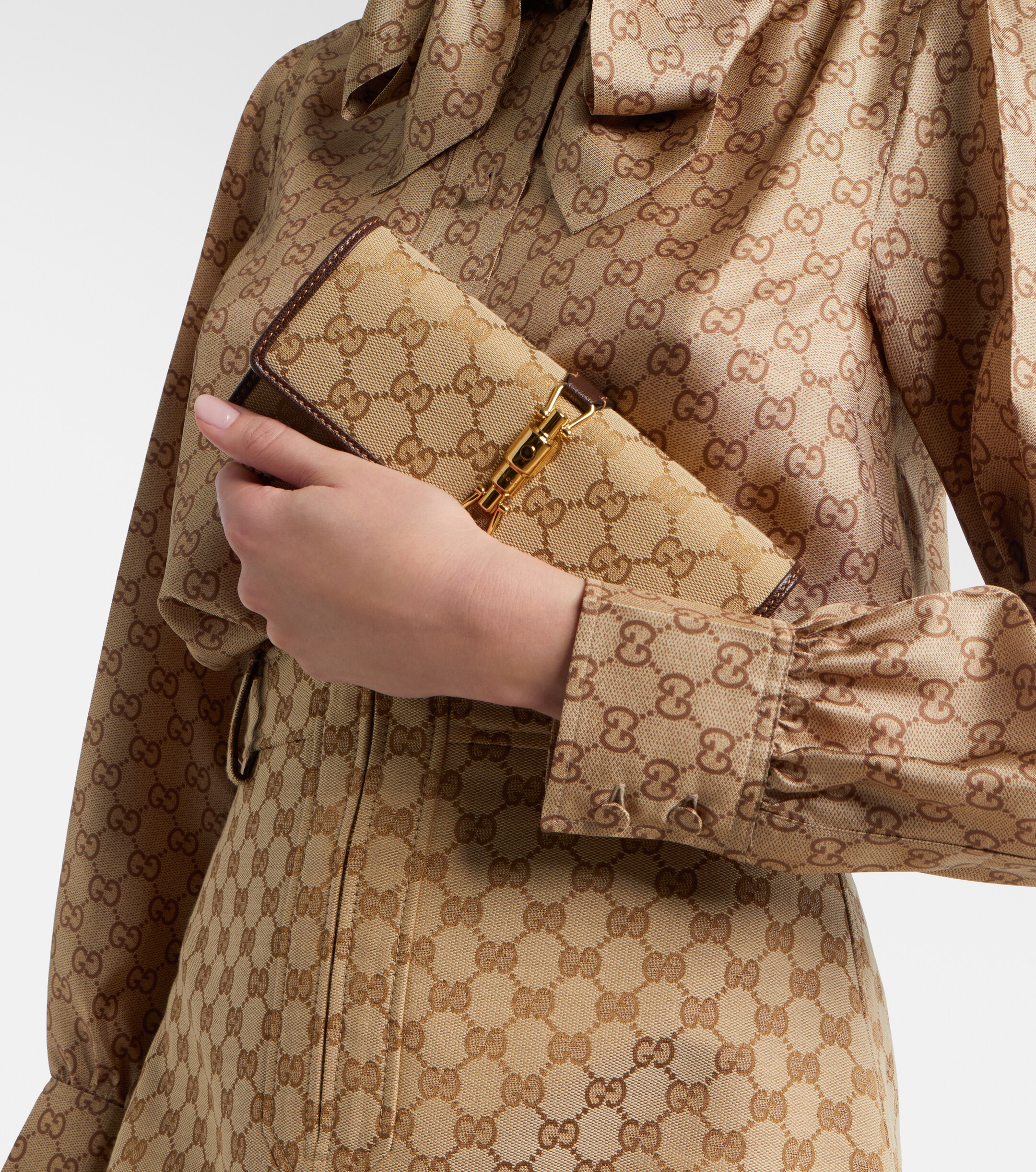 Gucci Gucci Jackie GG Canvas clutch