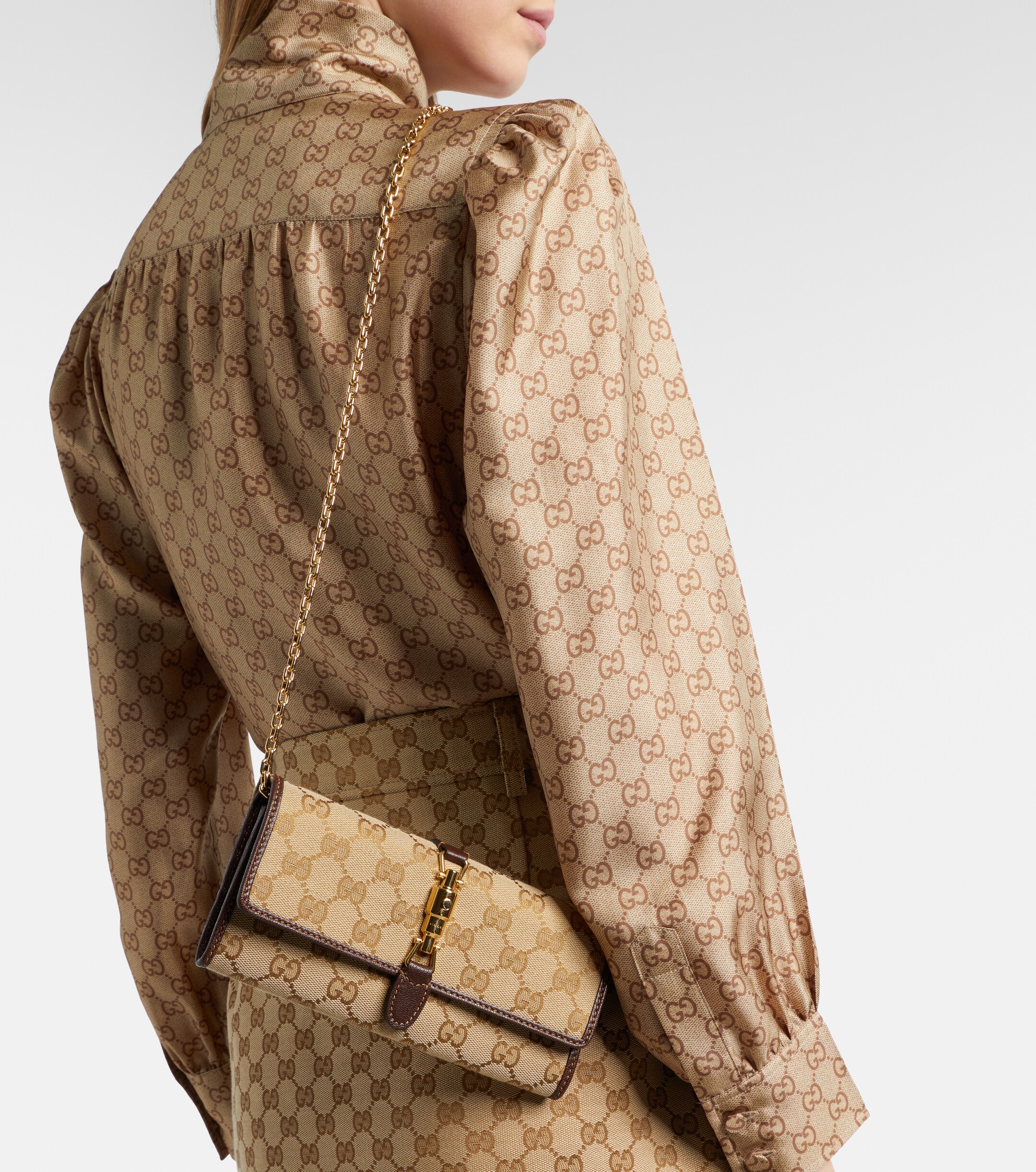 Gucci Gucci Jackie GG Canvas clutch