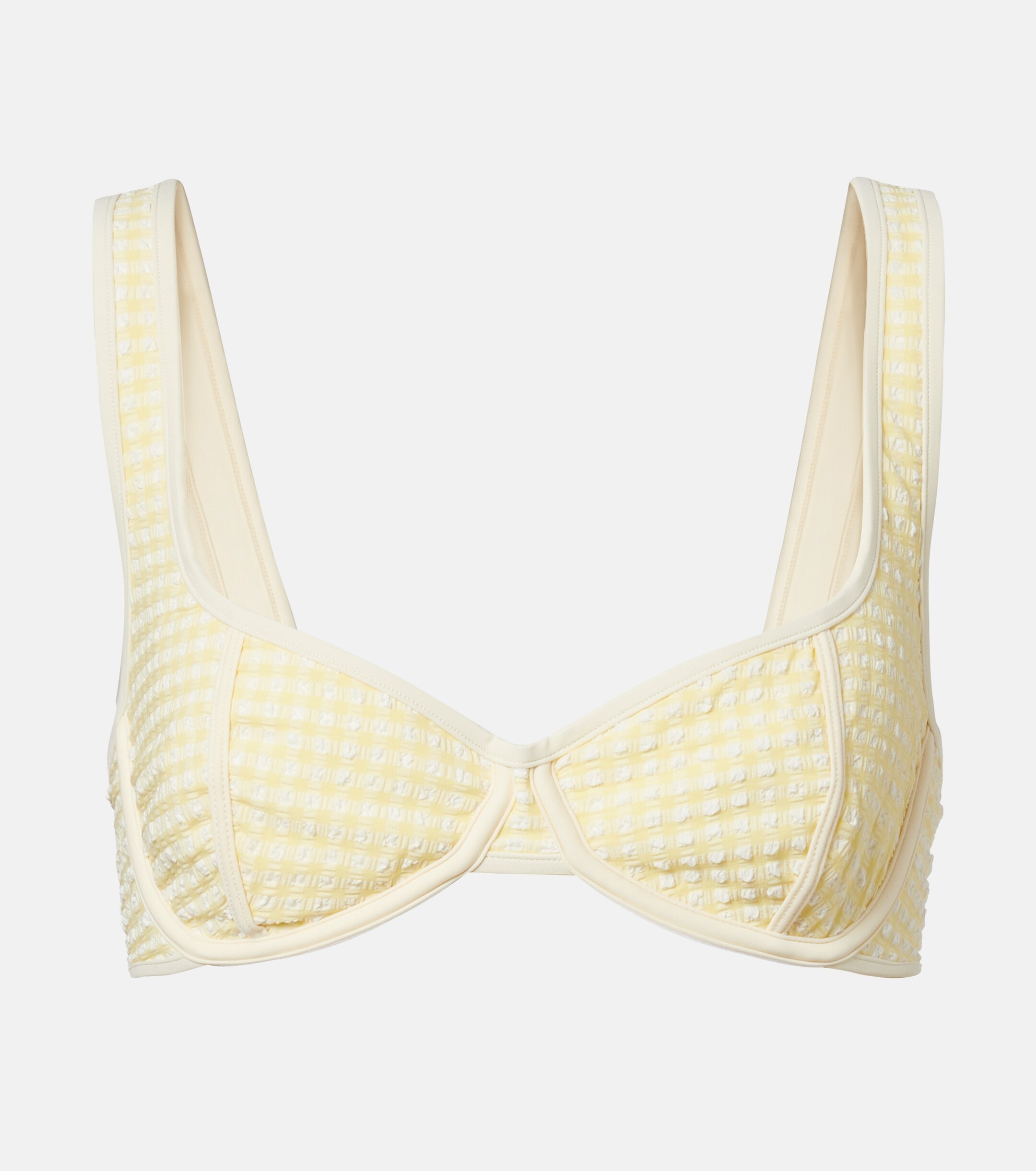 Montce Montce Romy gingham bikini top