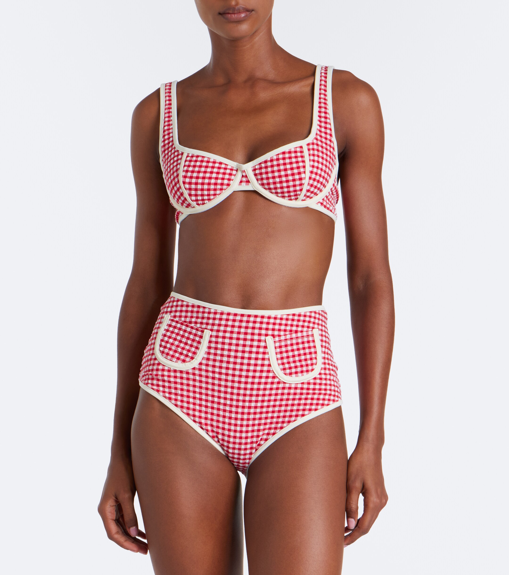 Montce Montce Polly gingham bikini bottoms