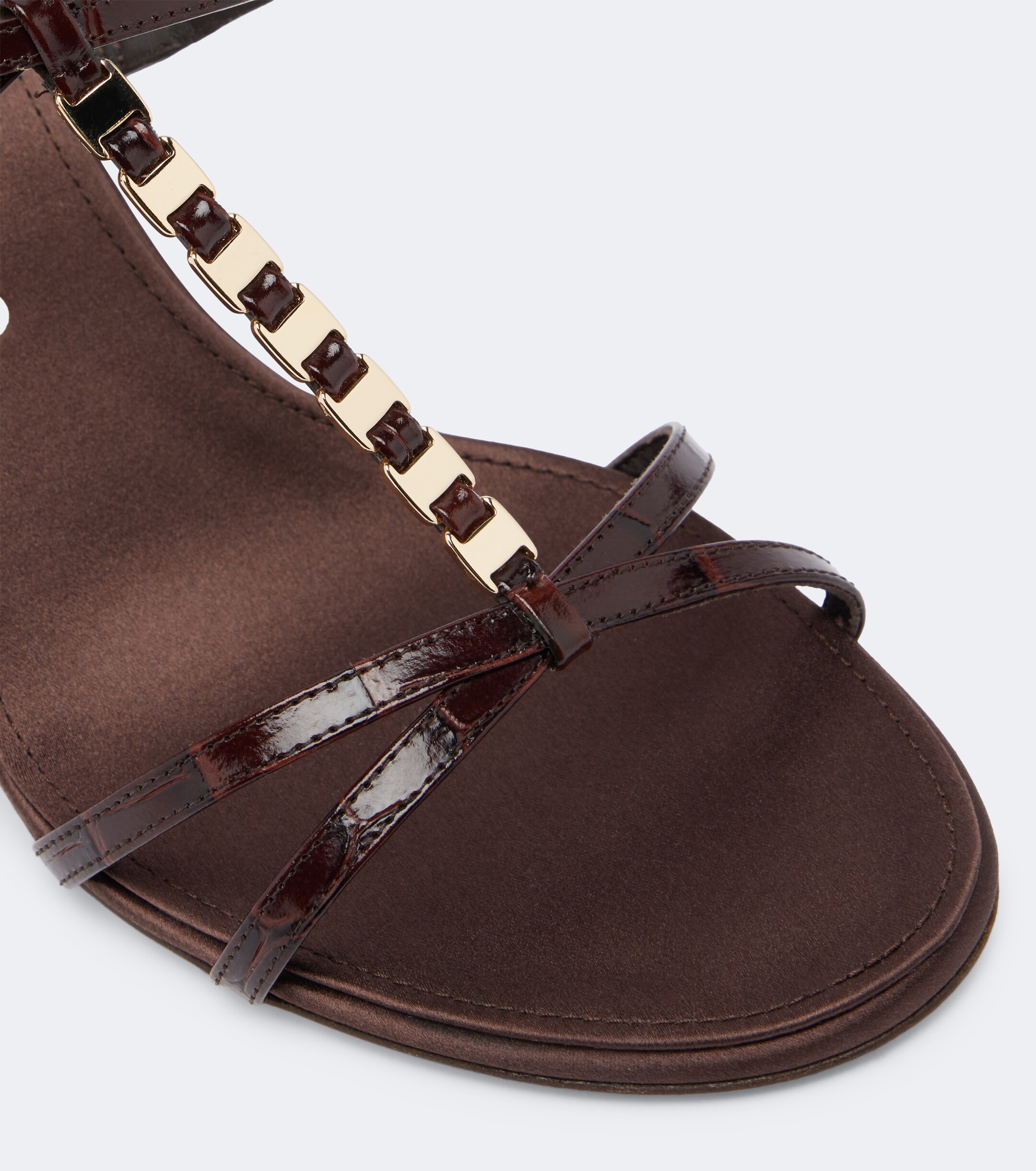 Ferragamo Ferragamo Tiane croc-effect embellished leather sandals