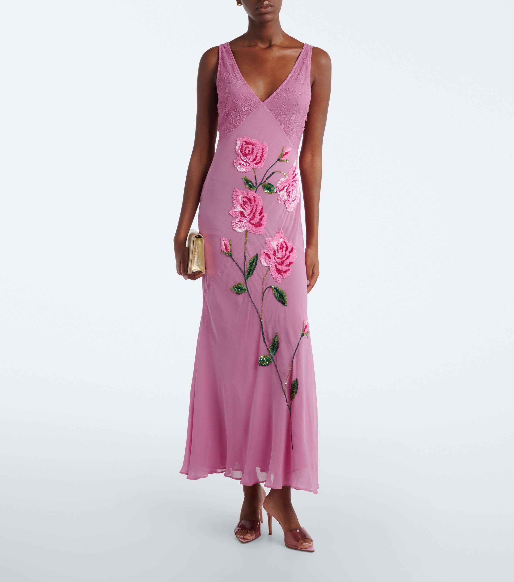 Blumarine Blumarine Floral sequined midi dress