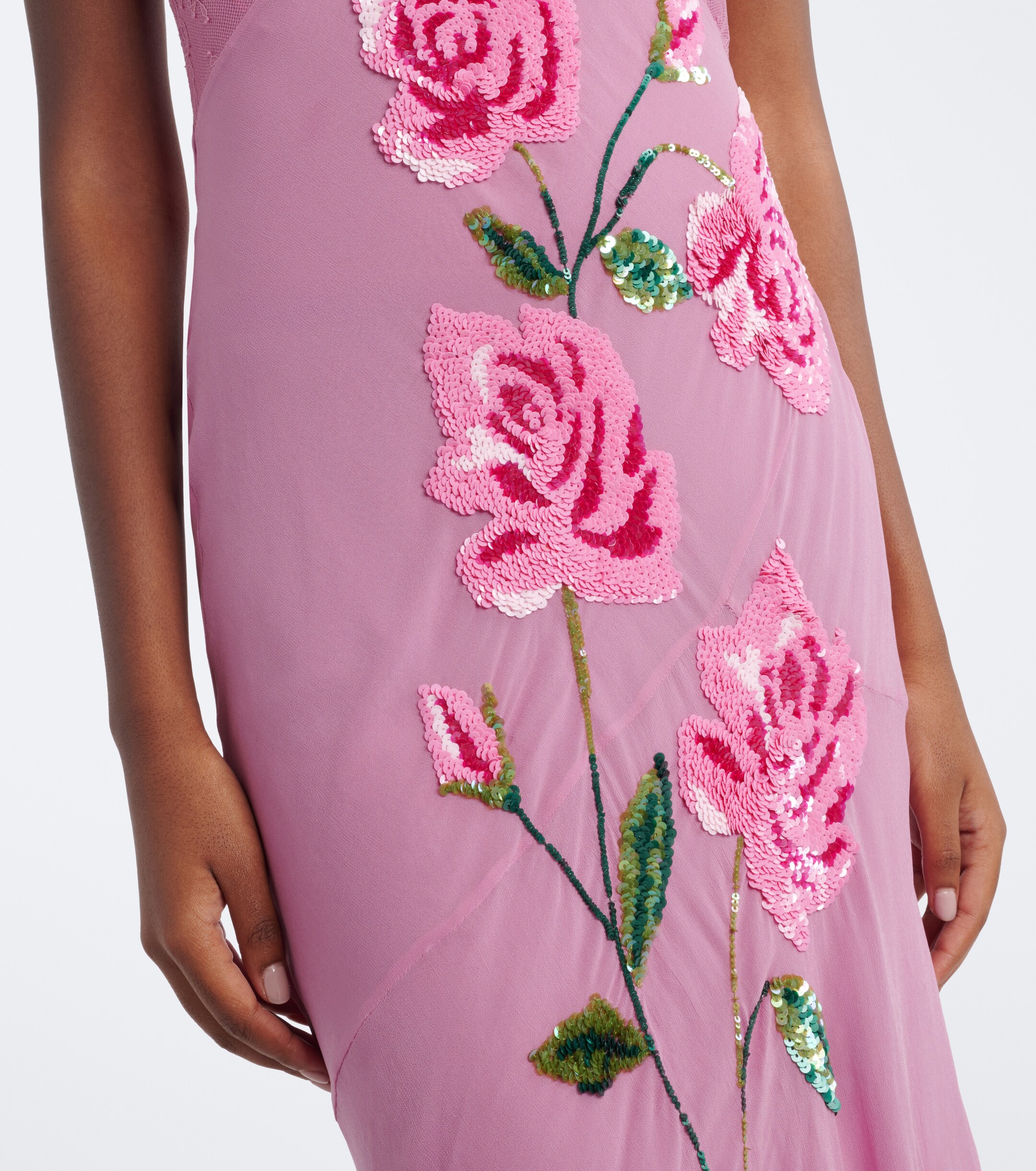 Blumarine Blumarine Floral sequined midi dress