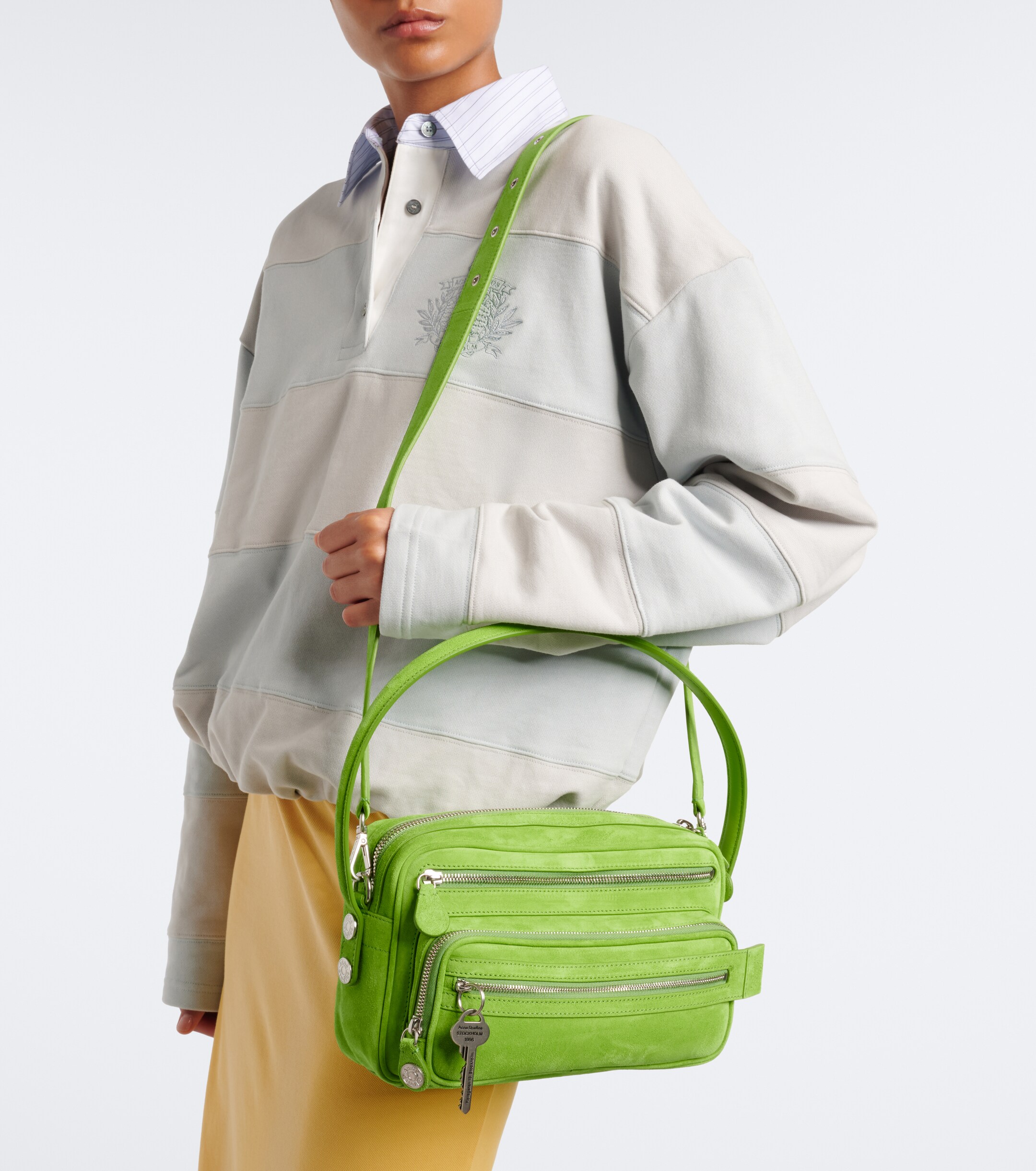 Acne Studios Camero Mini suede shoulder bag
