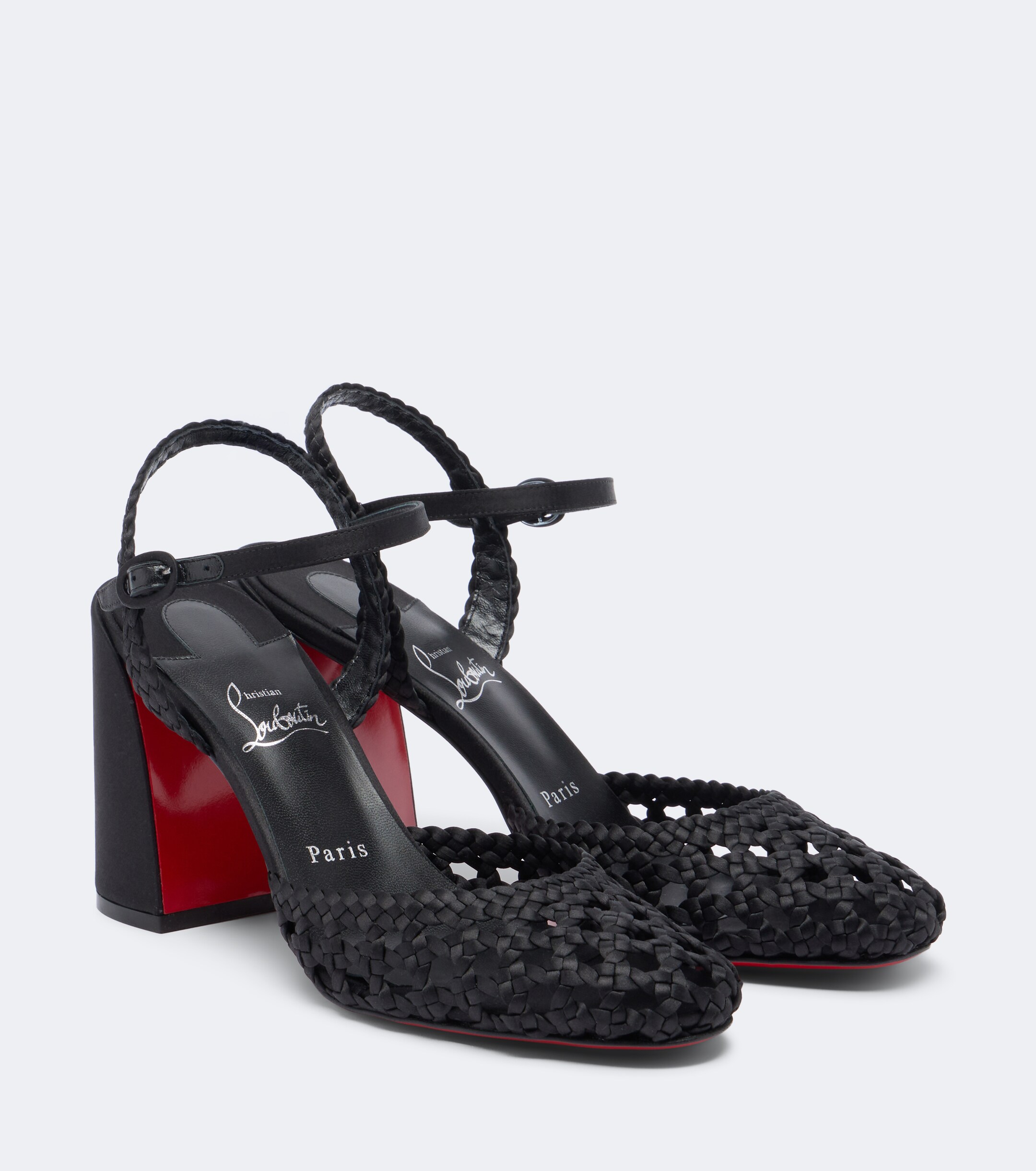 CHRISTIAN LOUBOUTIN Christian Louboutin Jane crêpe satin pumps