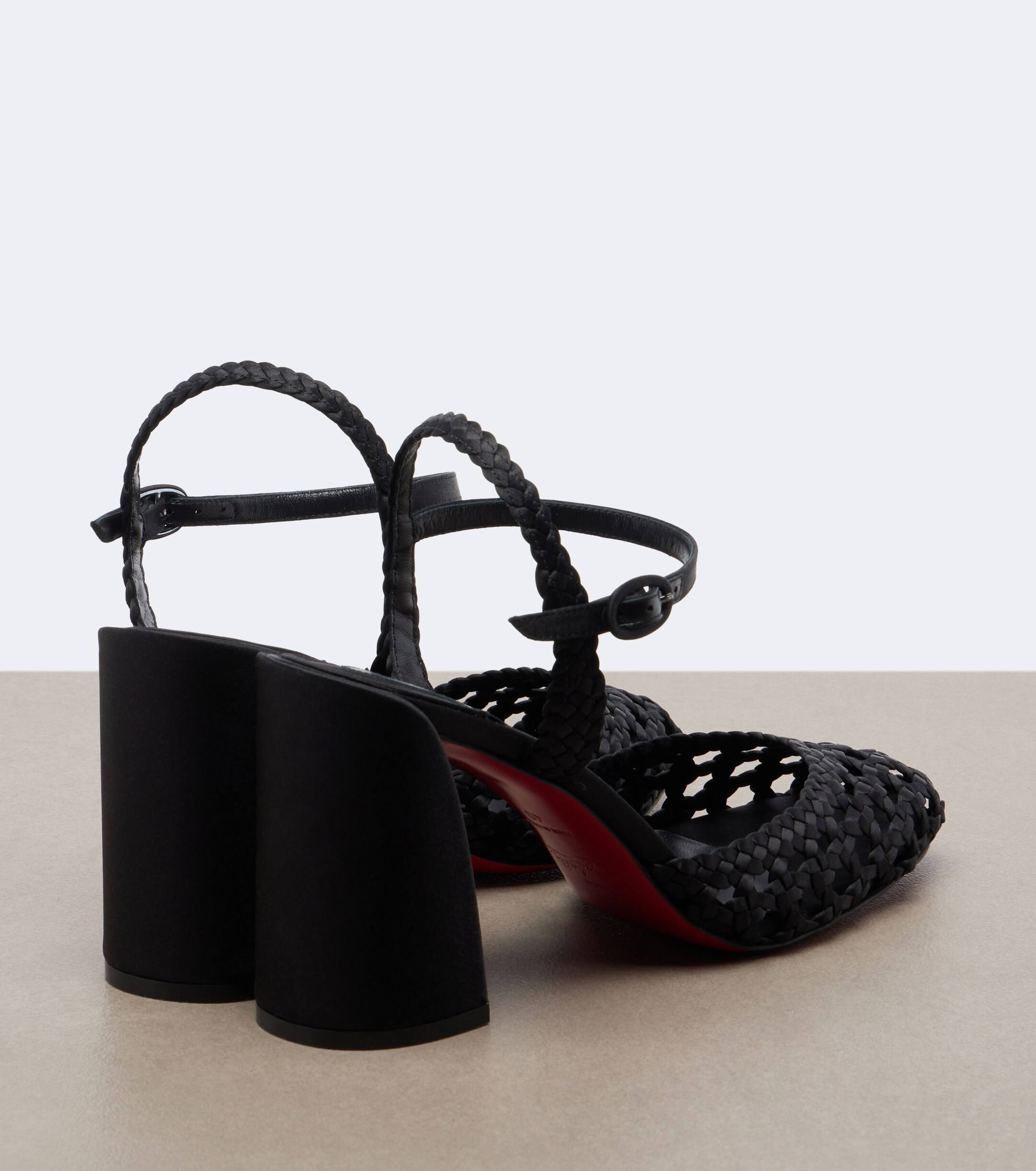 CHRISTIAN LOUBOUTIN Christian Louboutin Jane crêpe satin pumps