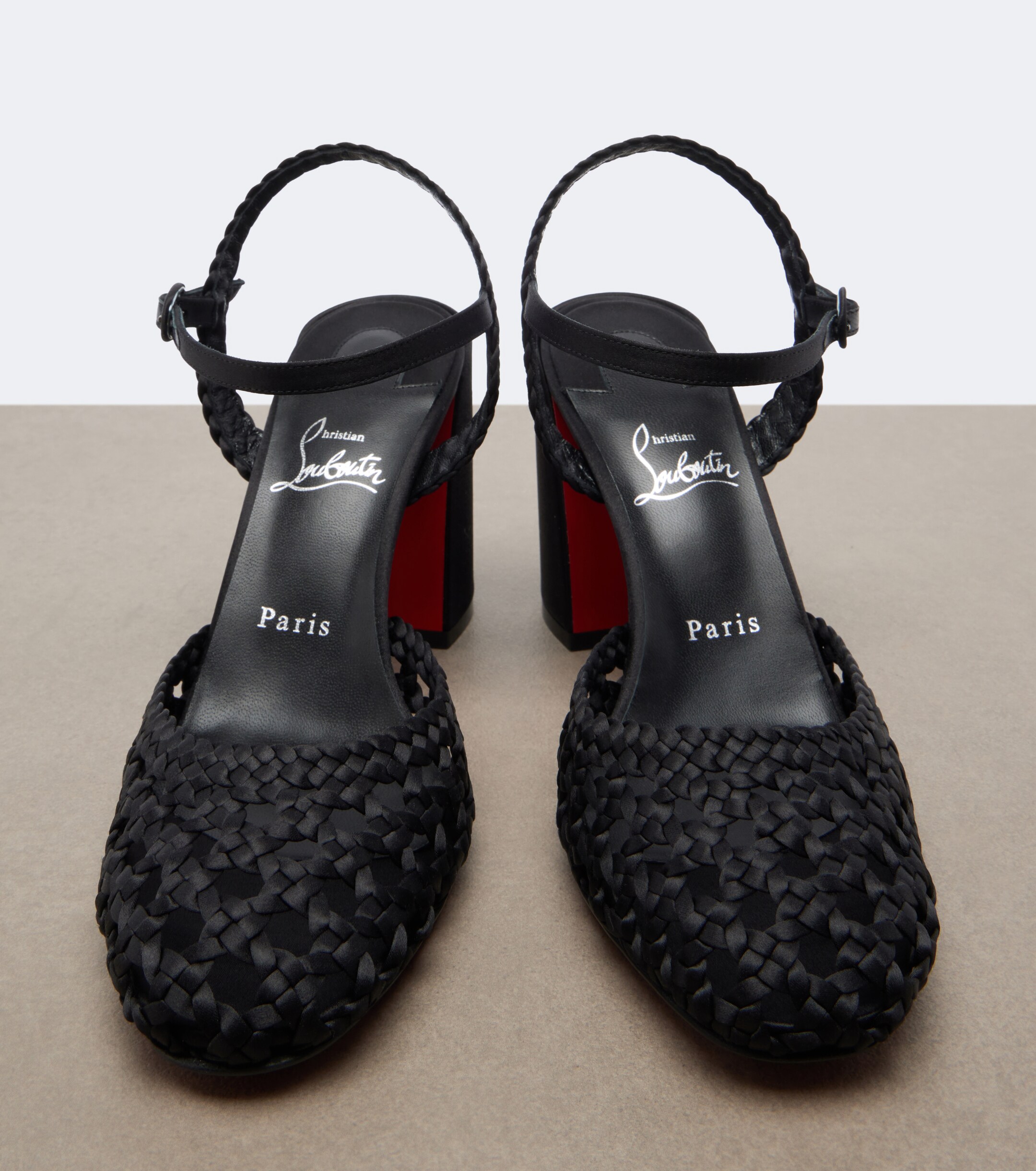 CHRISTIAN LOUBOUTIN Christian Louboutin Jane crêpe satin pumps