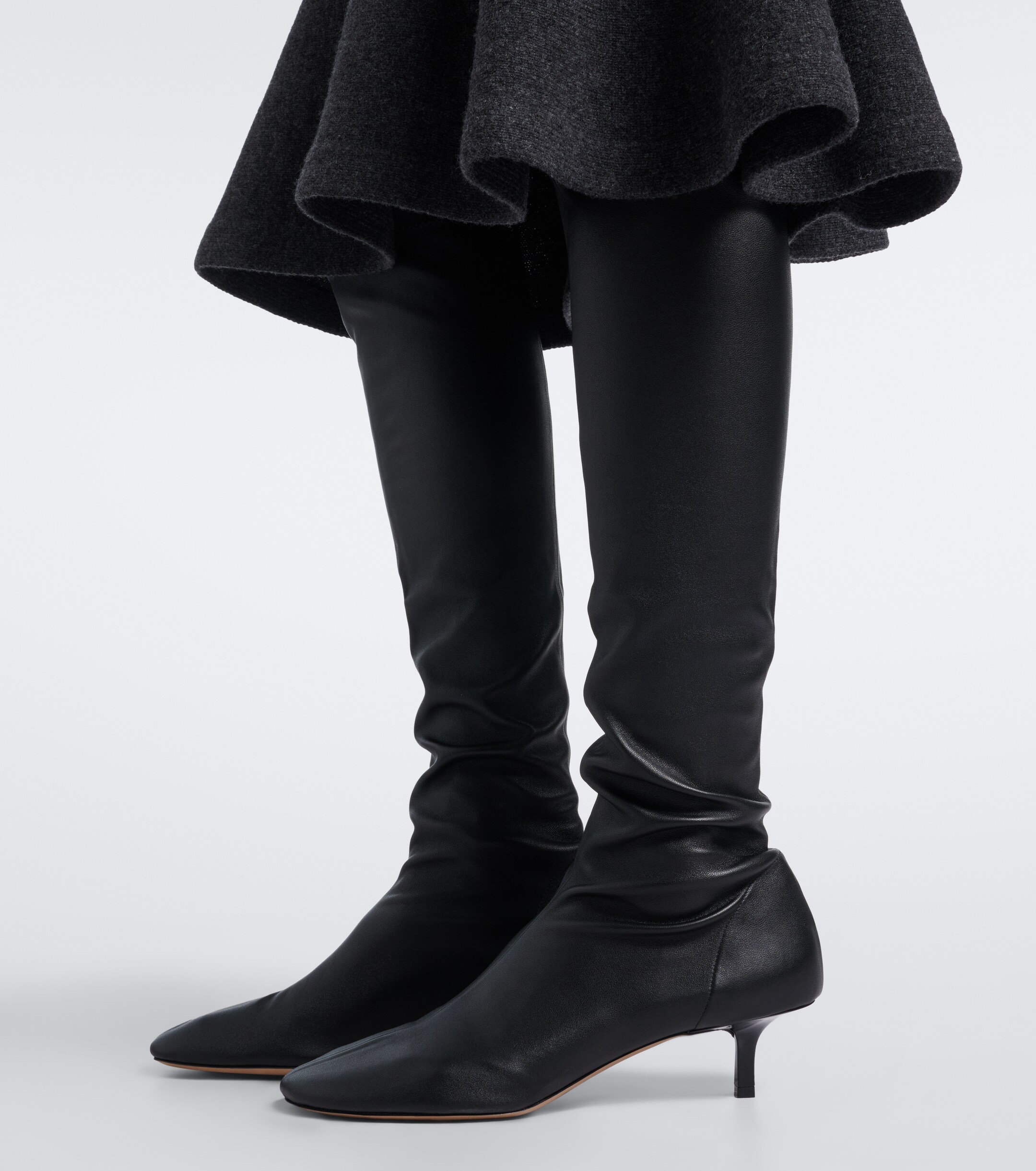 Jacquemus Jacquemus Collant leather knee-high boots