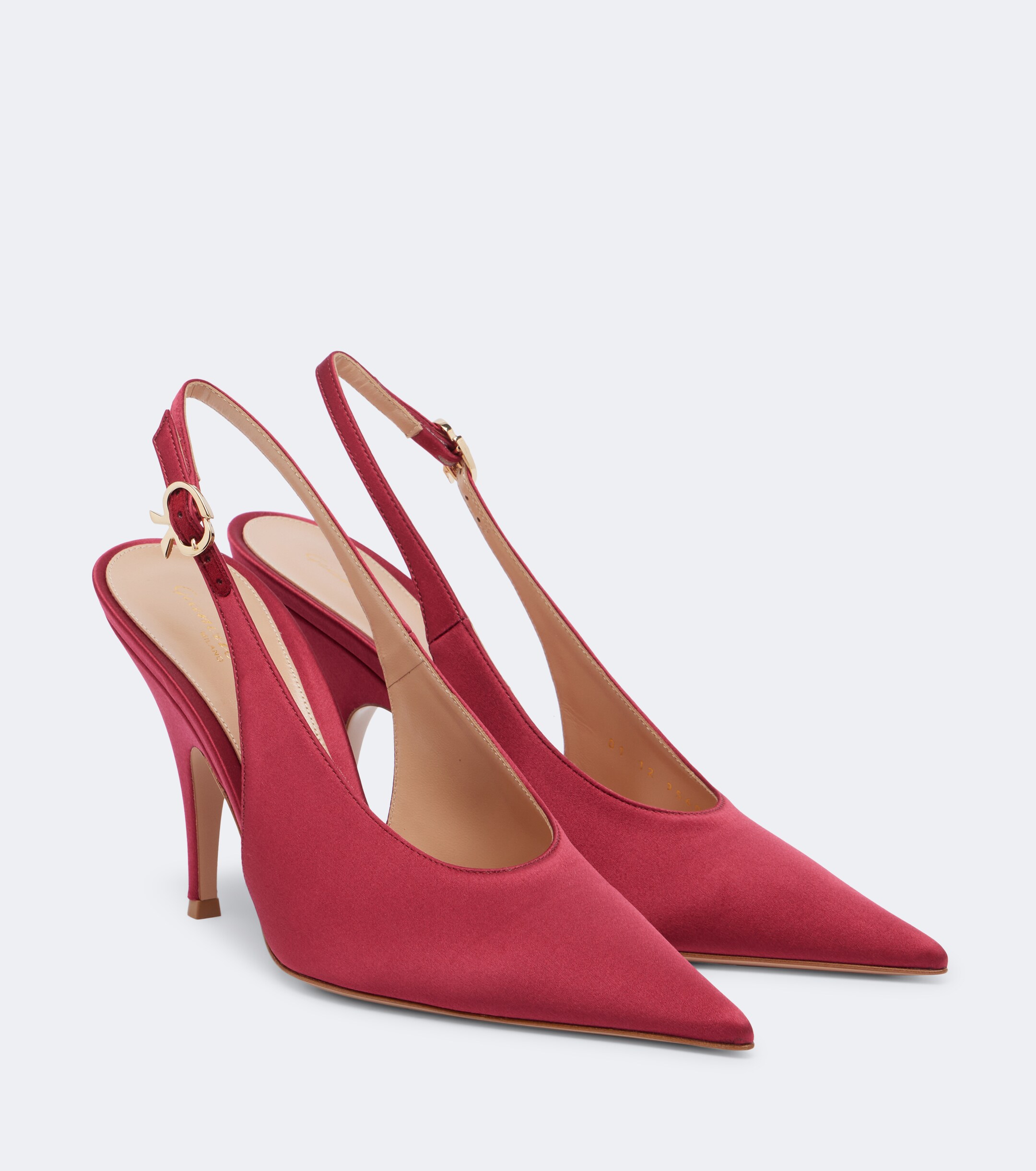 GIANVITO ROSSI Gianvito Rossi Sofia satin slingback pumps
