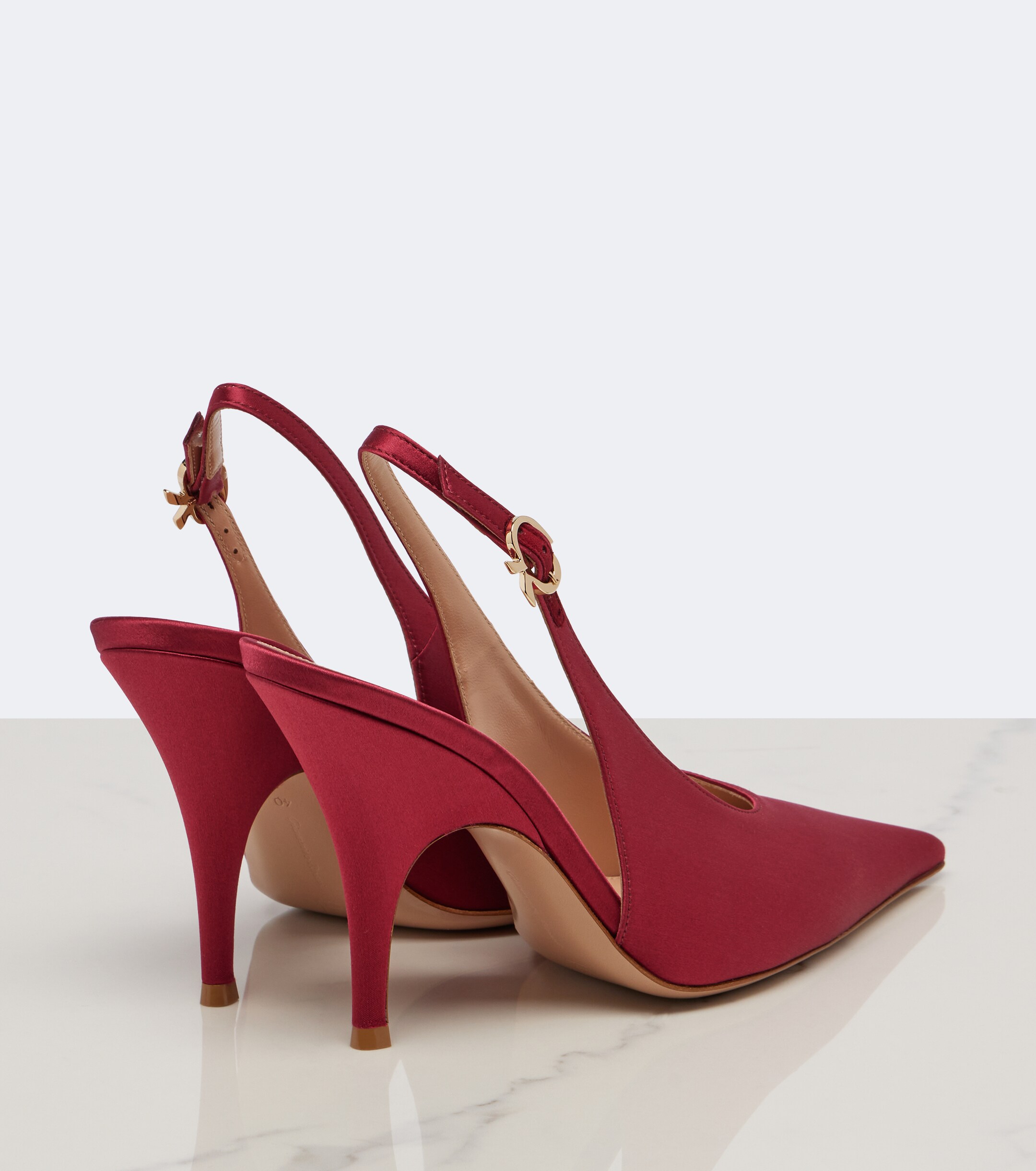 GIANVITO ROSSI Gianvito Rossi Sofia satin slingback pumps