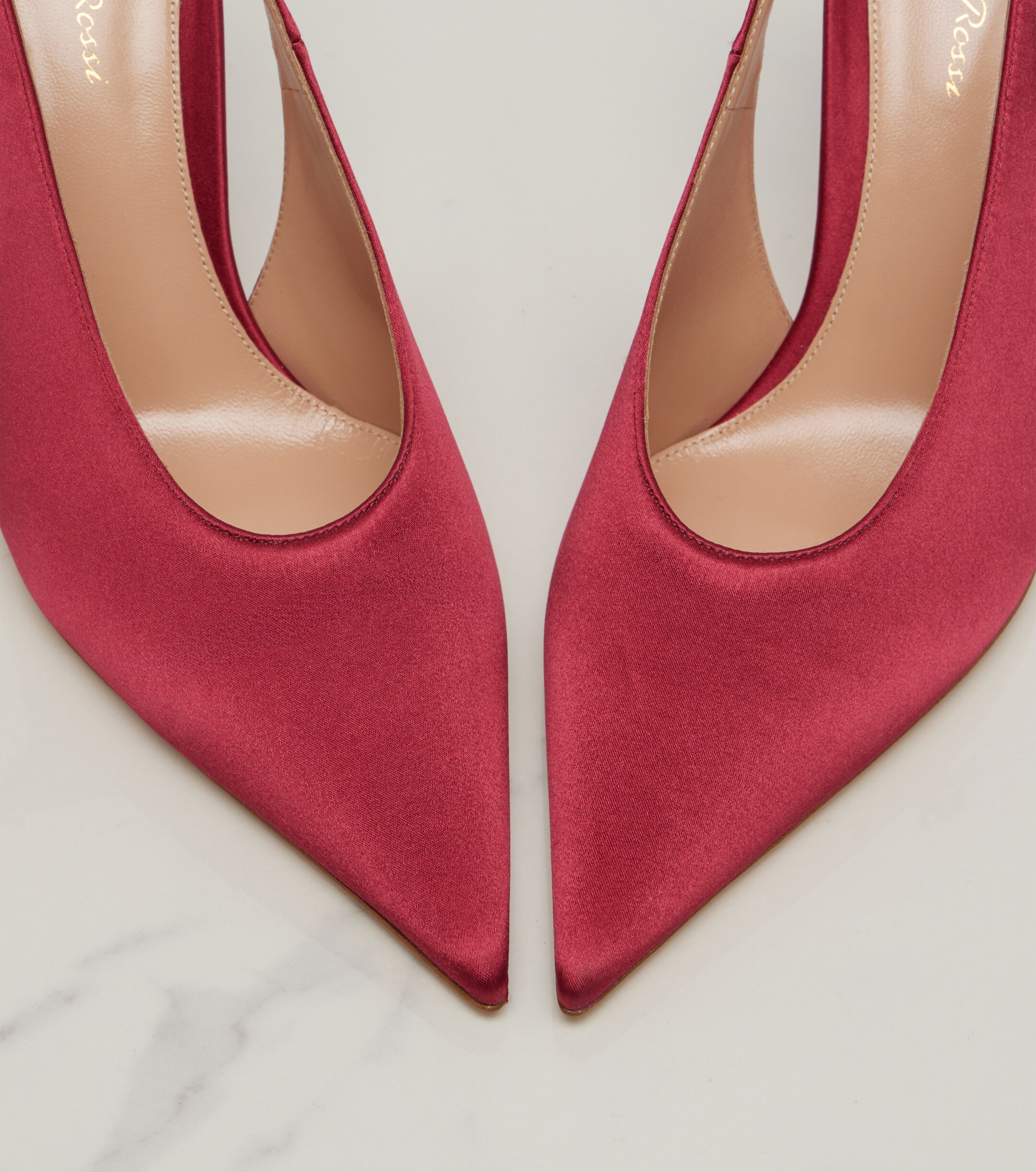 GIANVITO ROSSI Gianvito Rossi Sofia satin slingback pumps