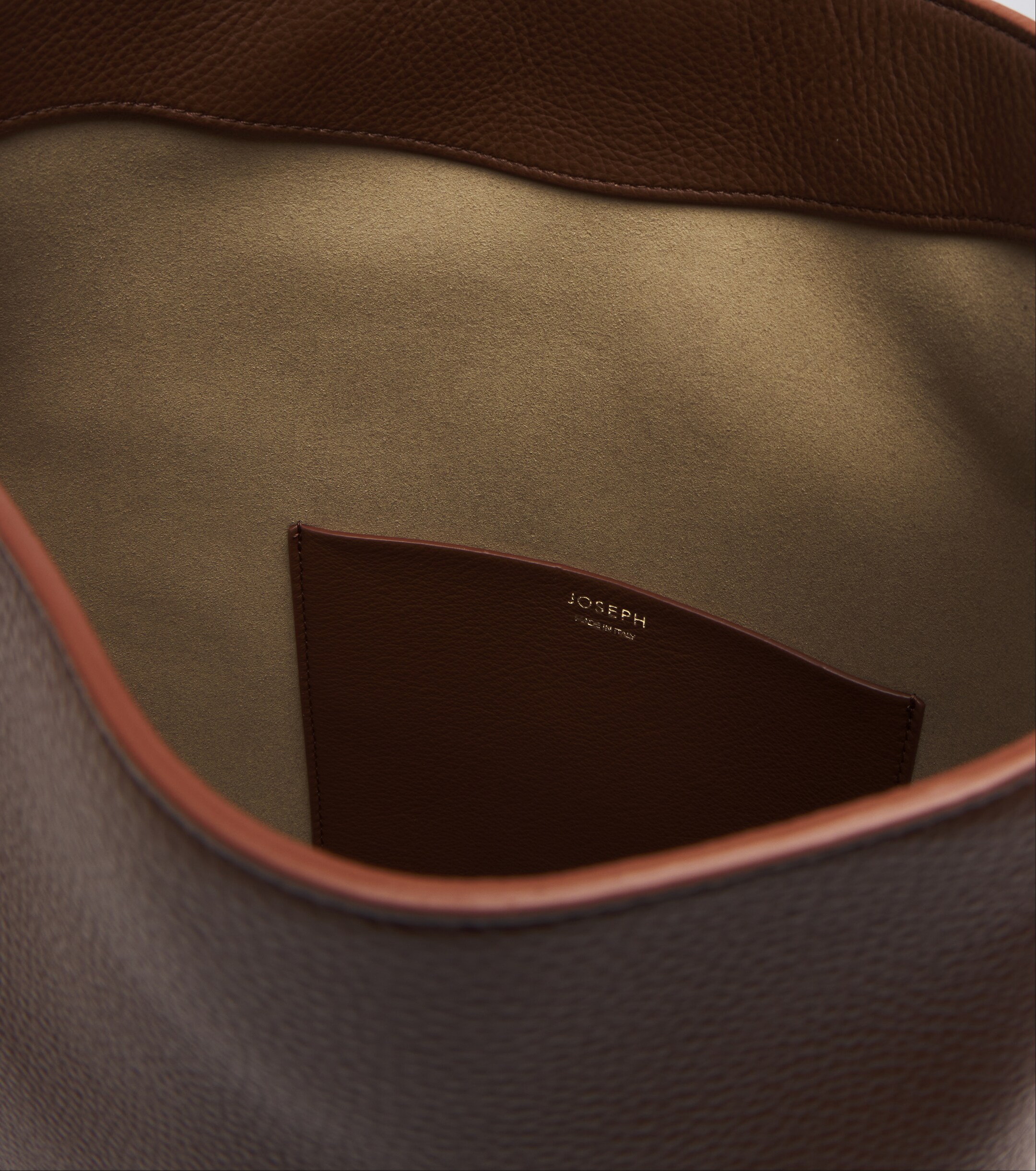 JOSEPH Bucket Large leather shoulder bag