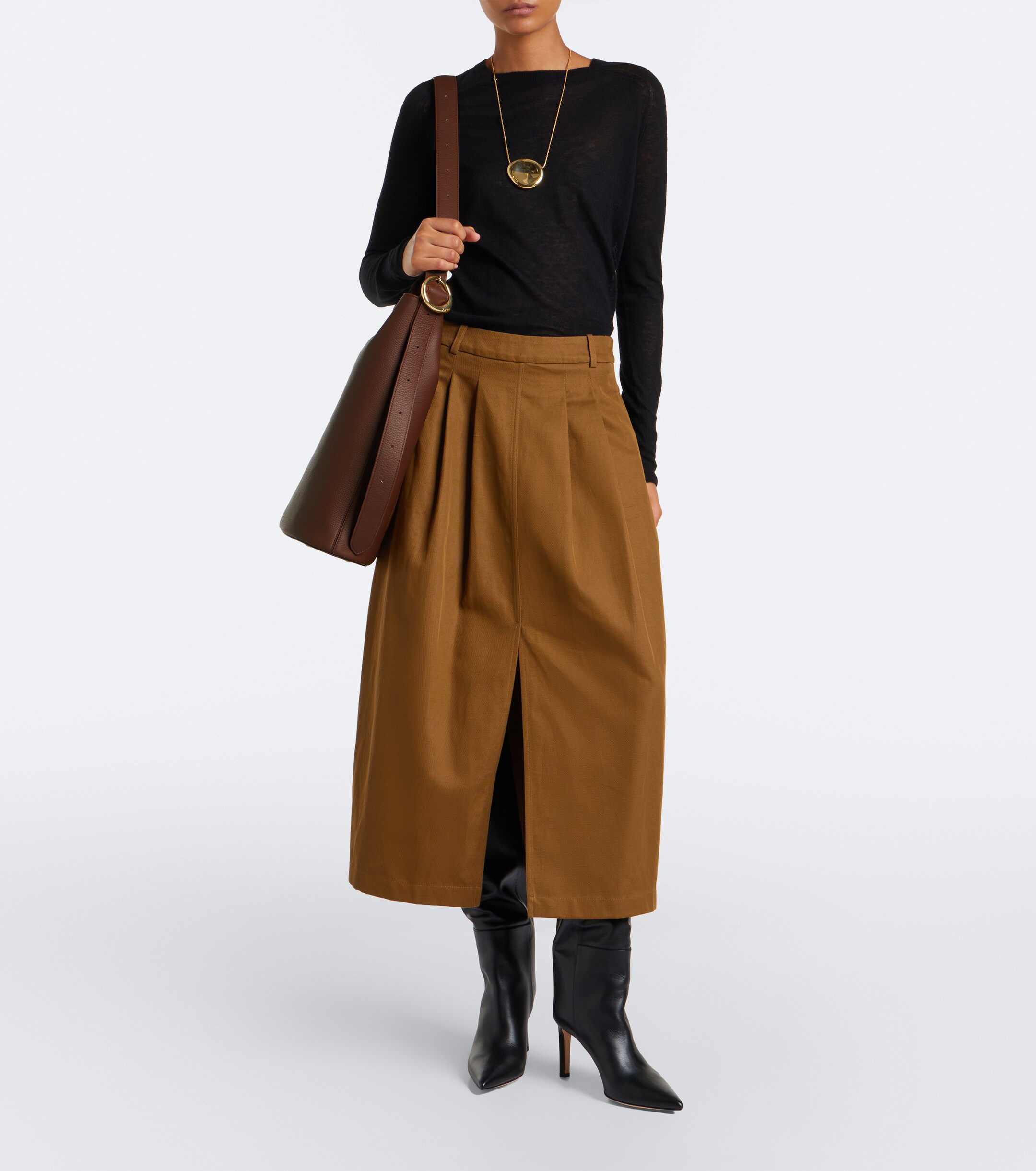 JOSEPH Bucket Large leather shoulder bag