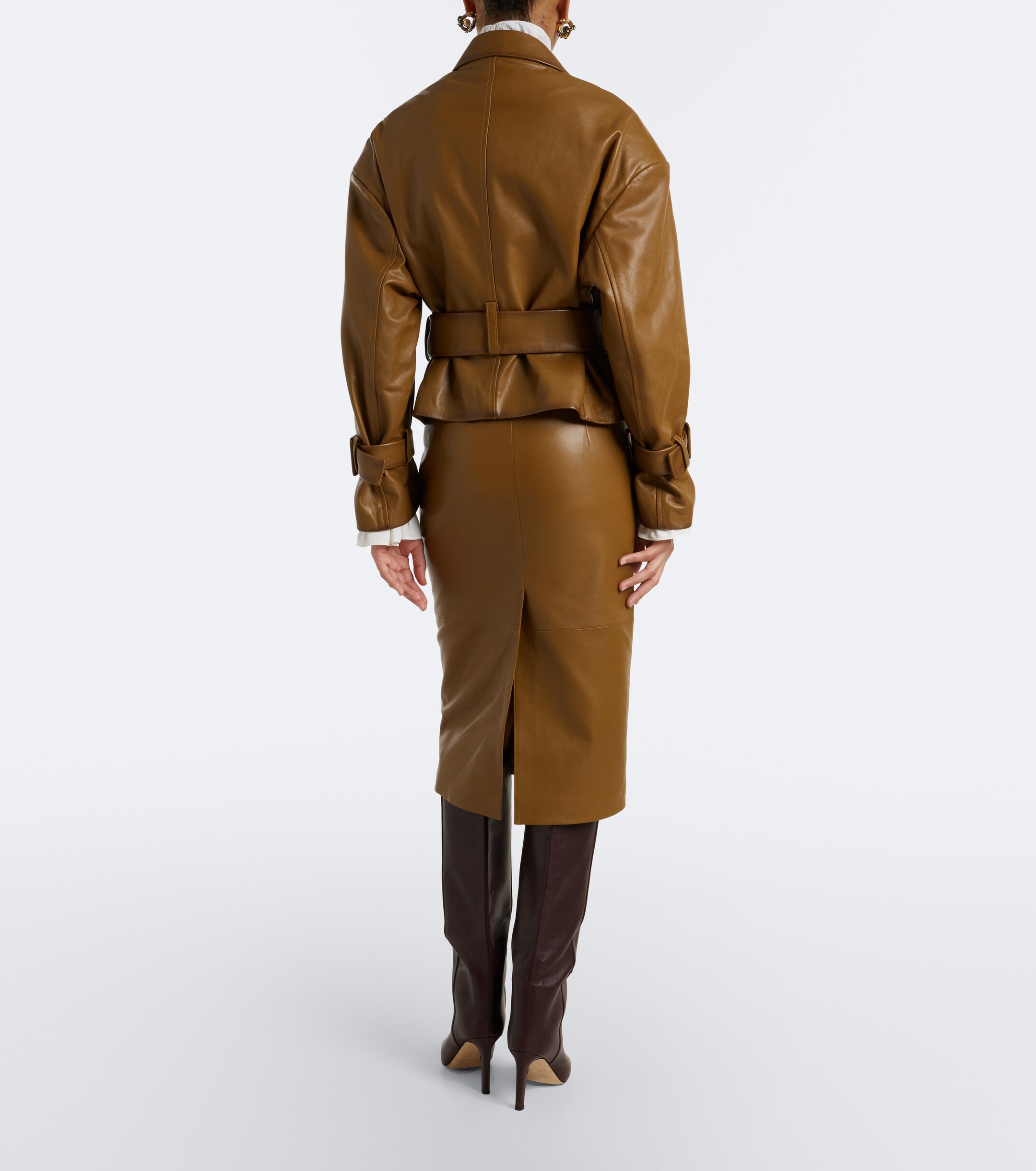 Dorothee Schumacher Dorothee Schumacher Sleek Statement leather pencil skirt