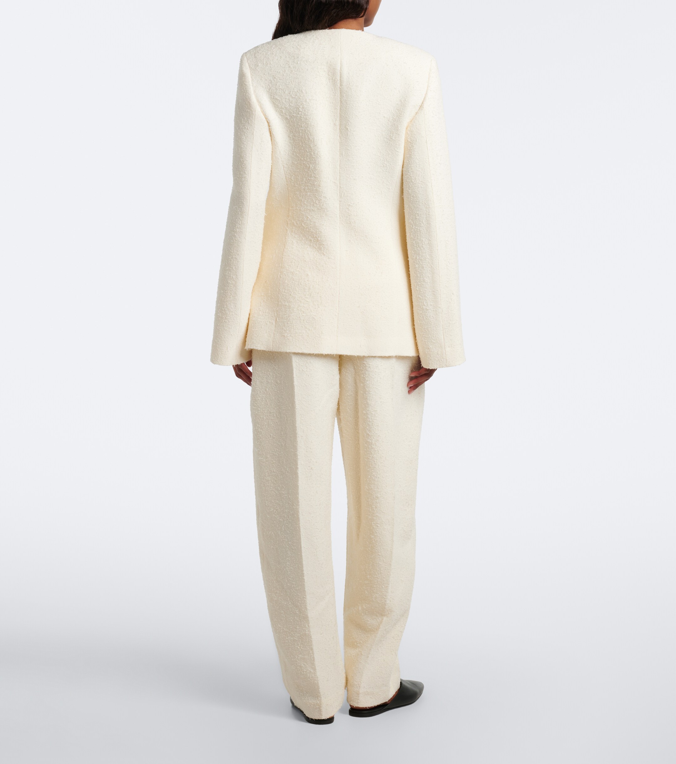 Róhe Róhe Wool-blend bouclé barrel-leg pants
