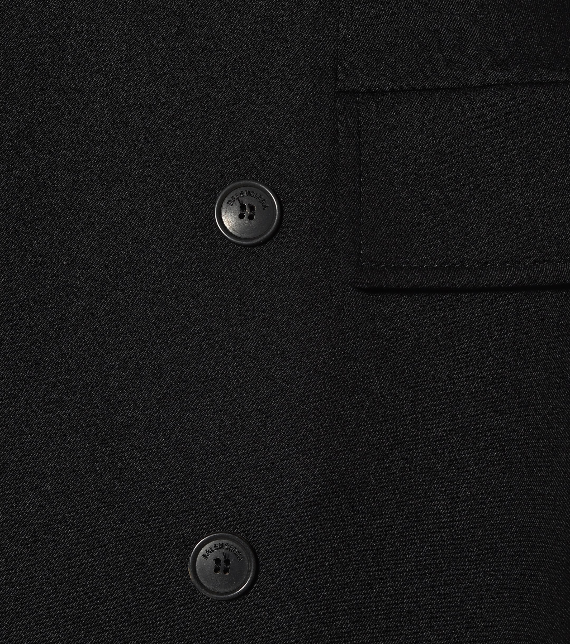 Balenciaga Hourglass wool-blend coat