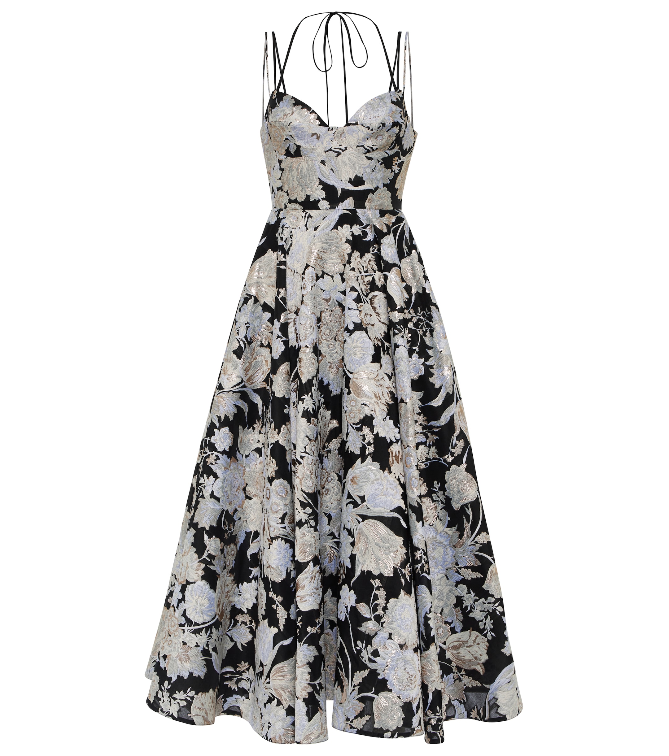 Erdem Rea jacquard fil coupé midi dress
