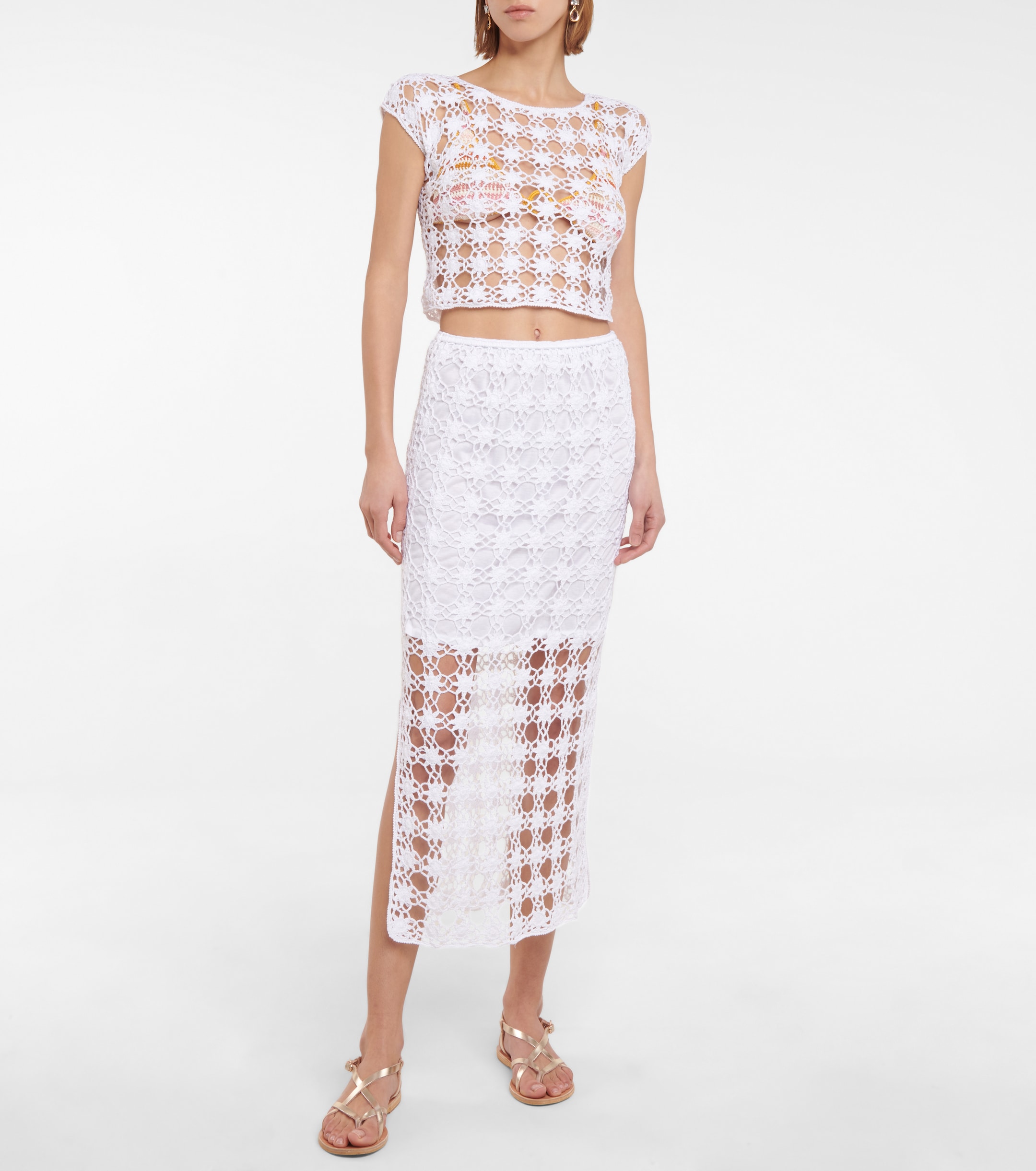 Anna Kosturova Bella crochet cotton top