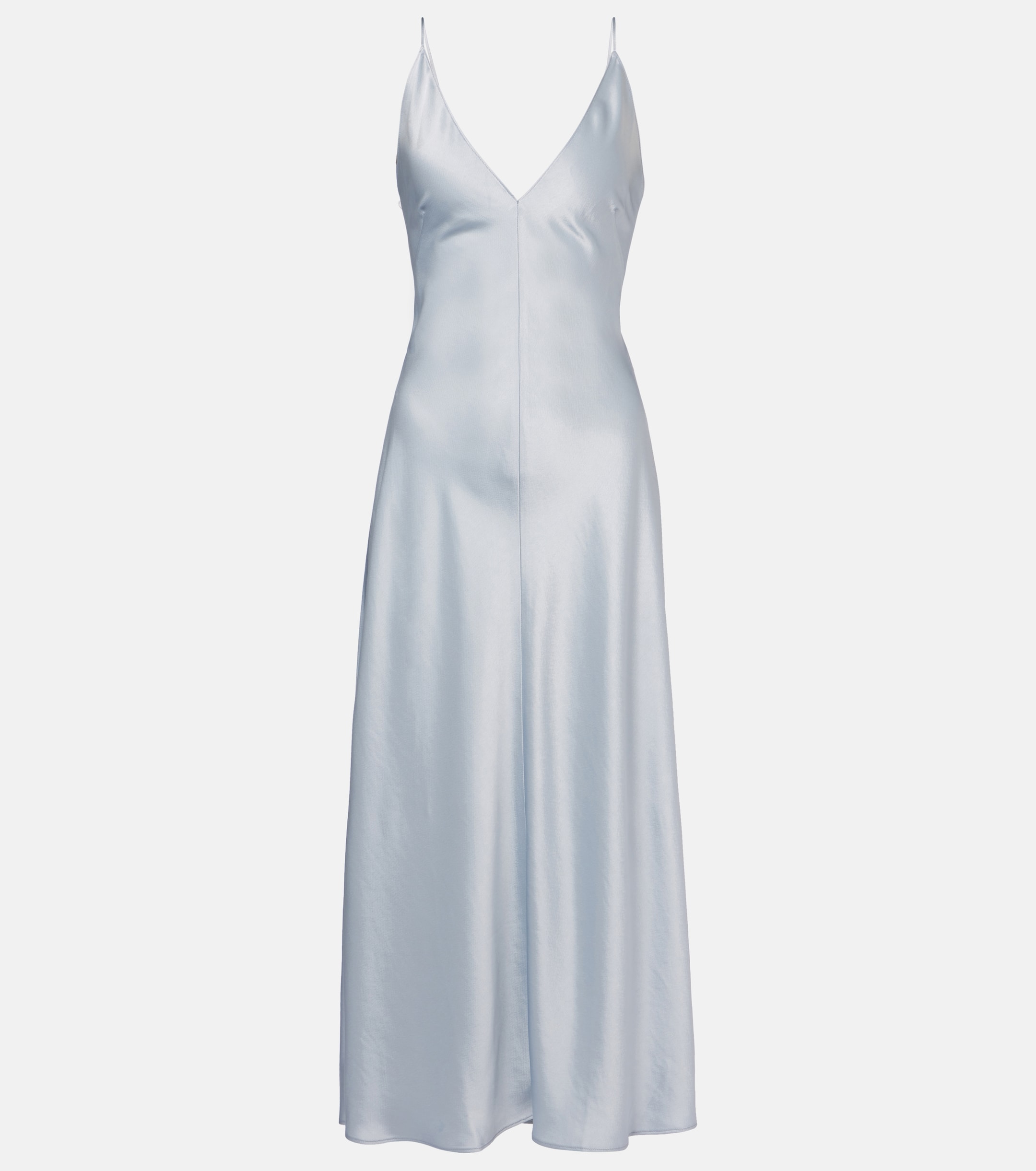 LESET Barb satin slip dress