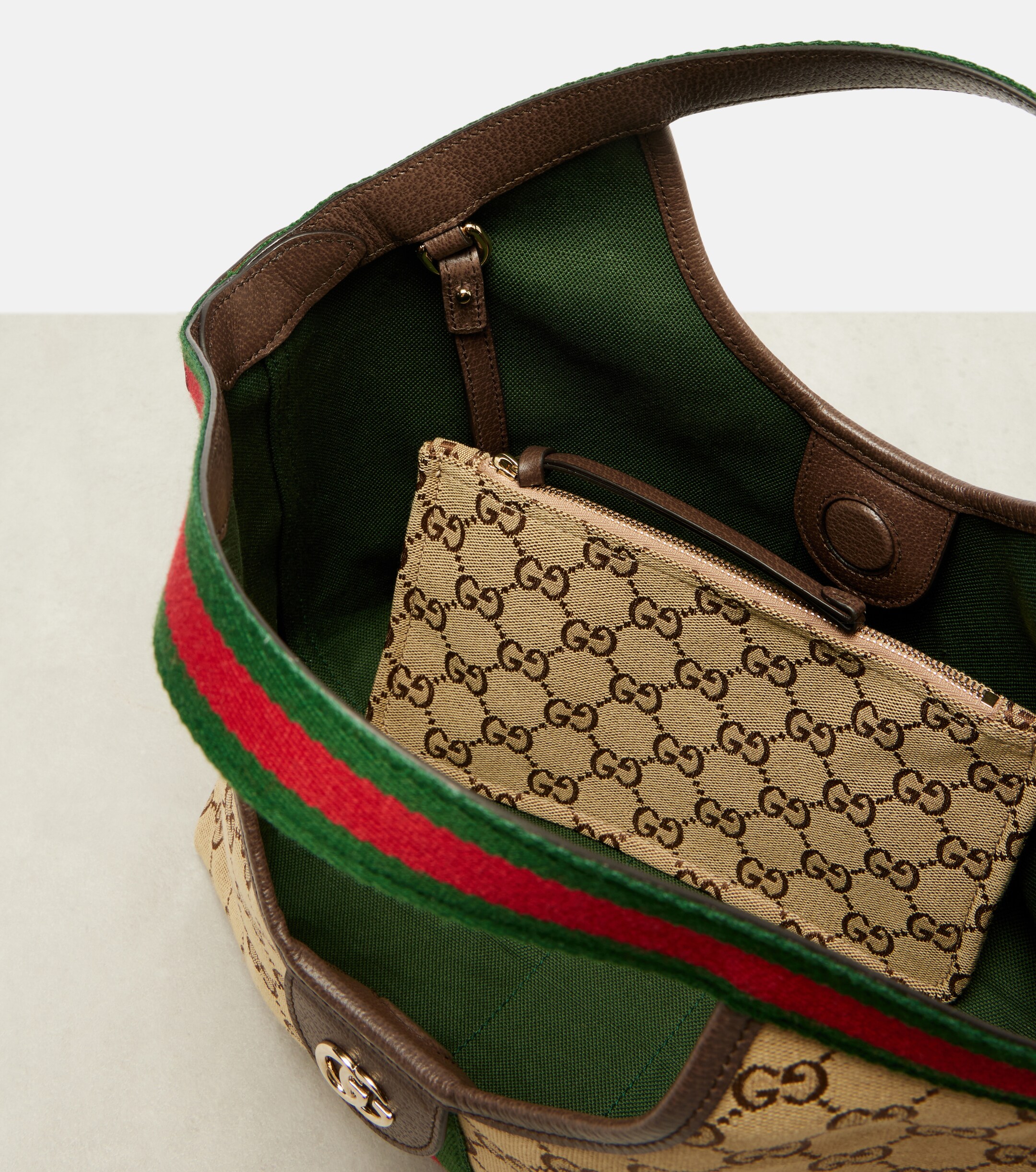 Gucci Gucci Giglio Small GG canvas tote bag