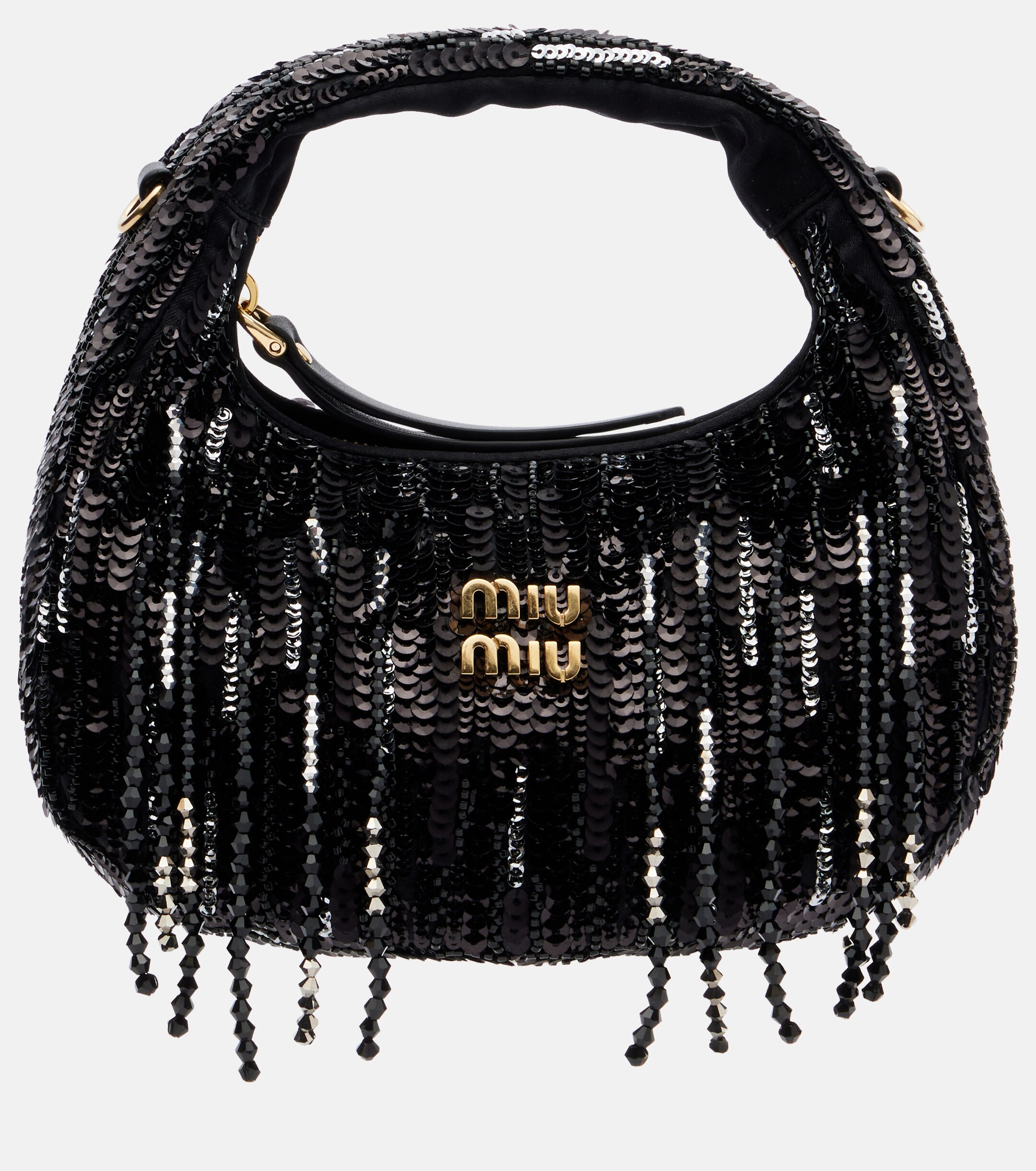 Miu Miu Wander Mini embellished top-handle bag