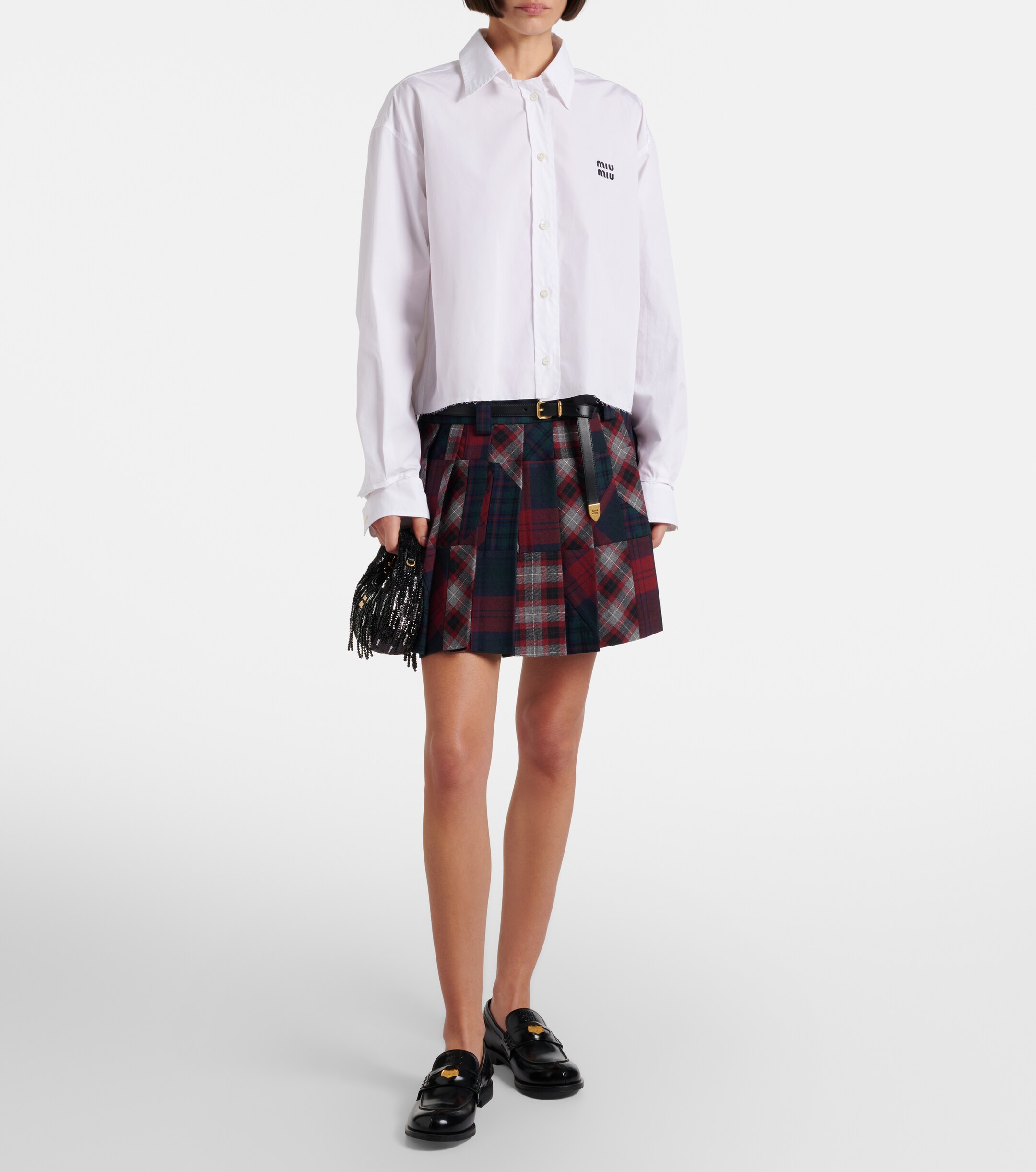 Miu Miu Wander Mini embellished top-handle bag