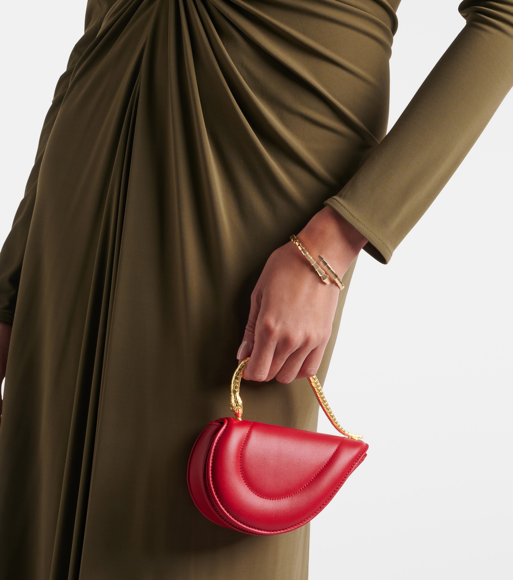 Bvlgari Serpenti Cuoricino Mini leather top-handle bag thumbnail