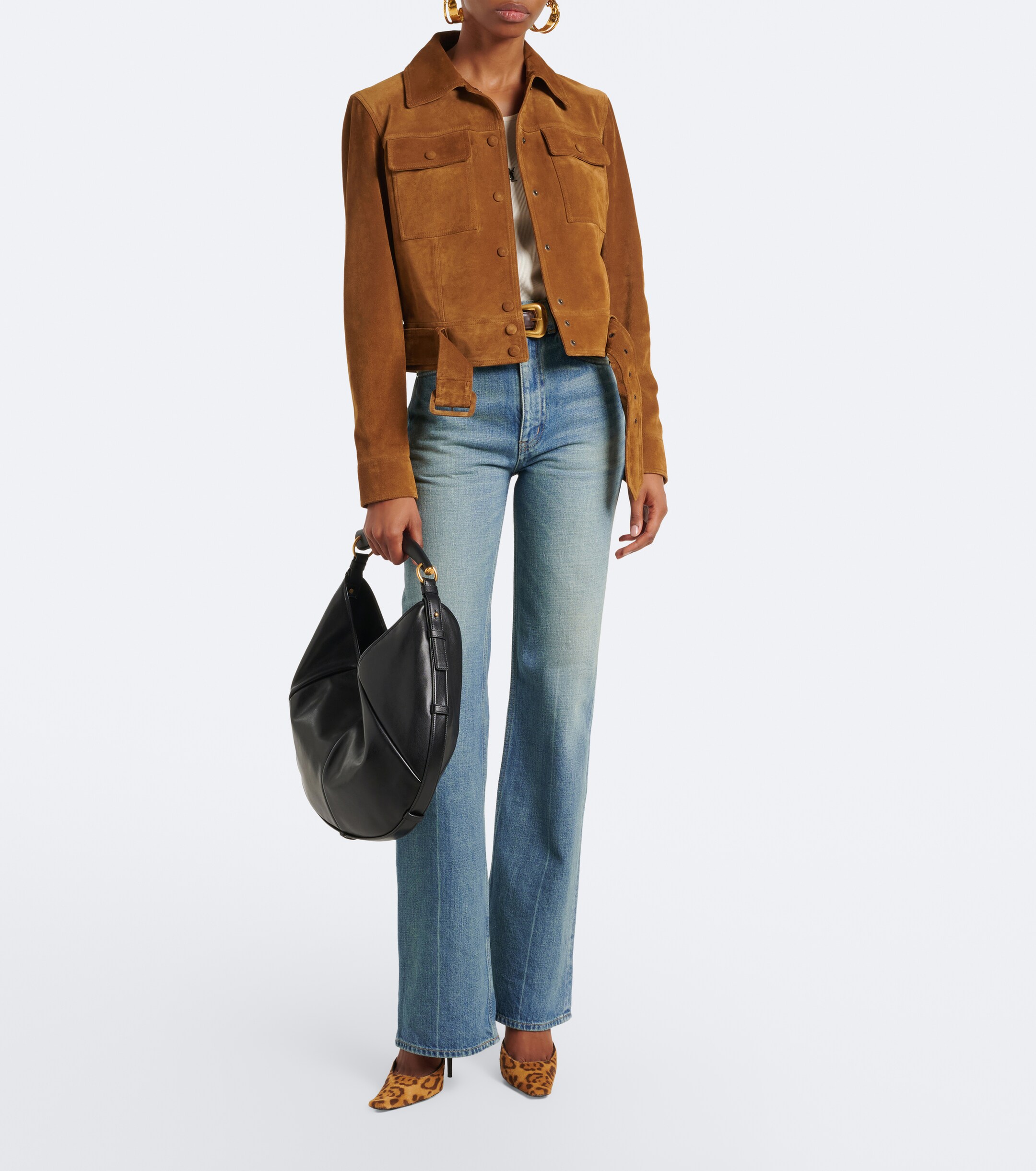 Saint Laurent Mombasa Medium leather shoulder bag