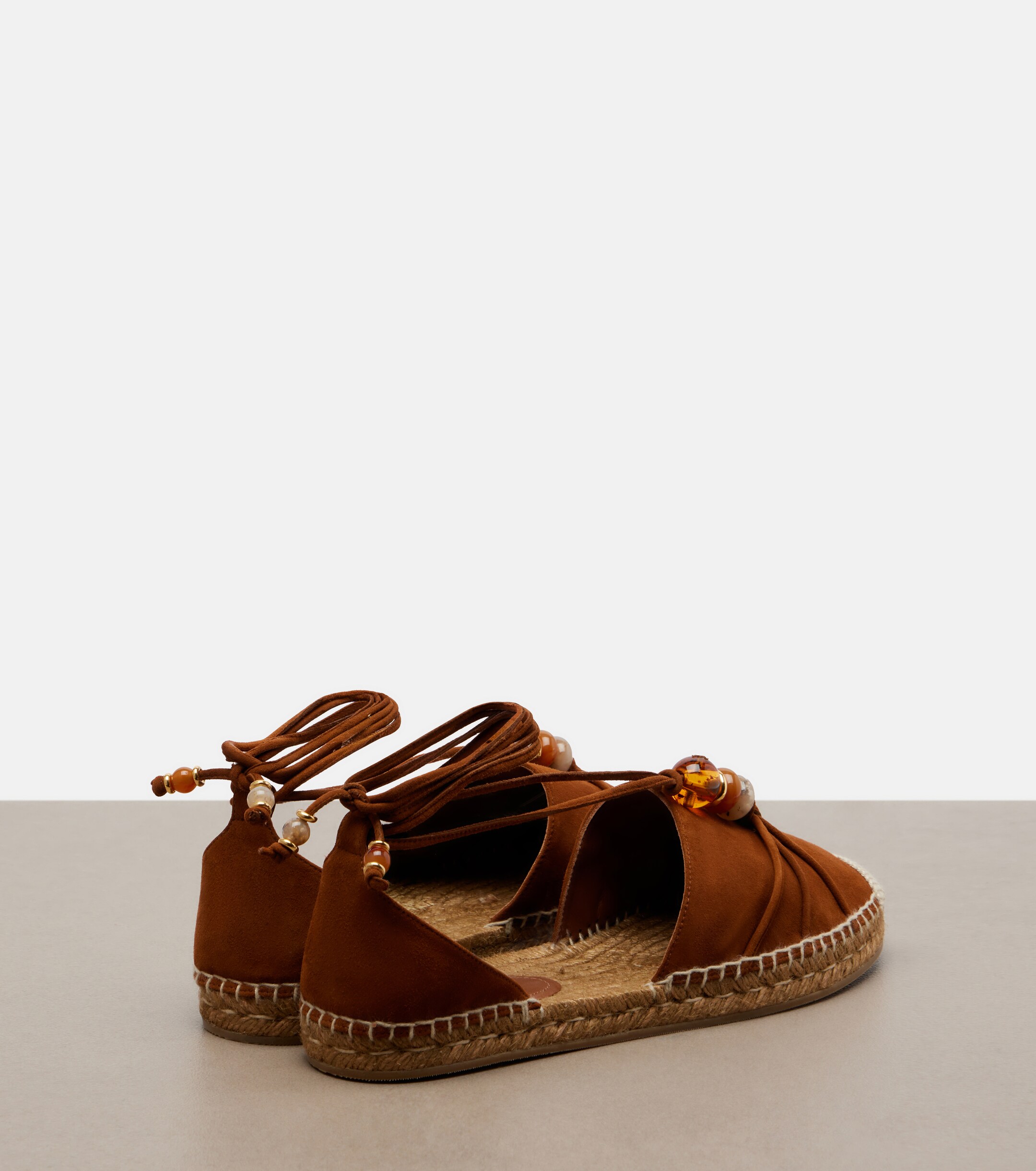 JIMMY CHOO Jimmy Choo Lemi embellished suede espadrilles