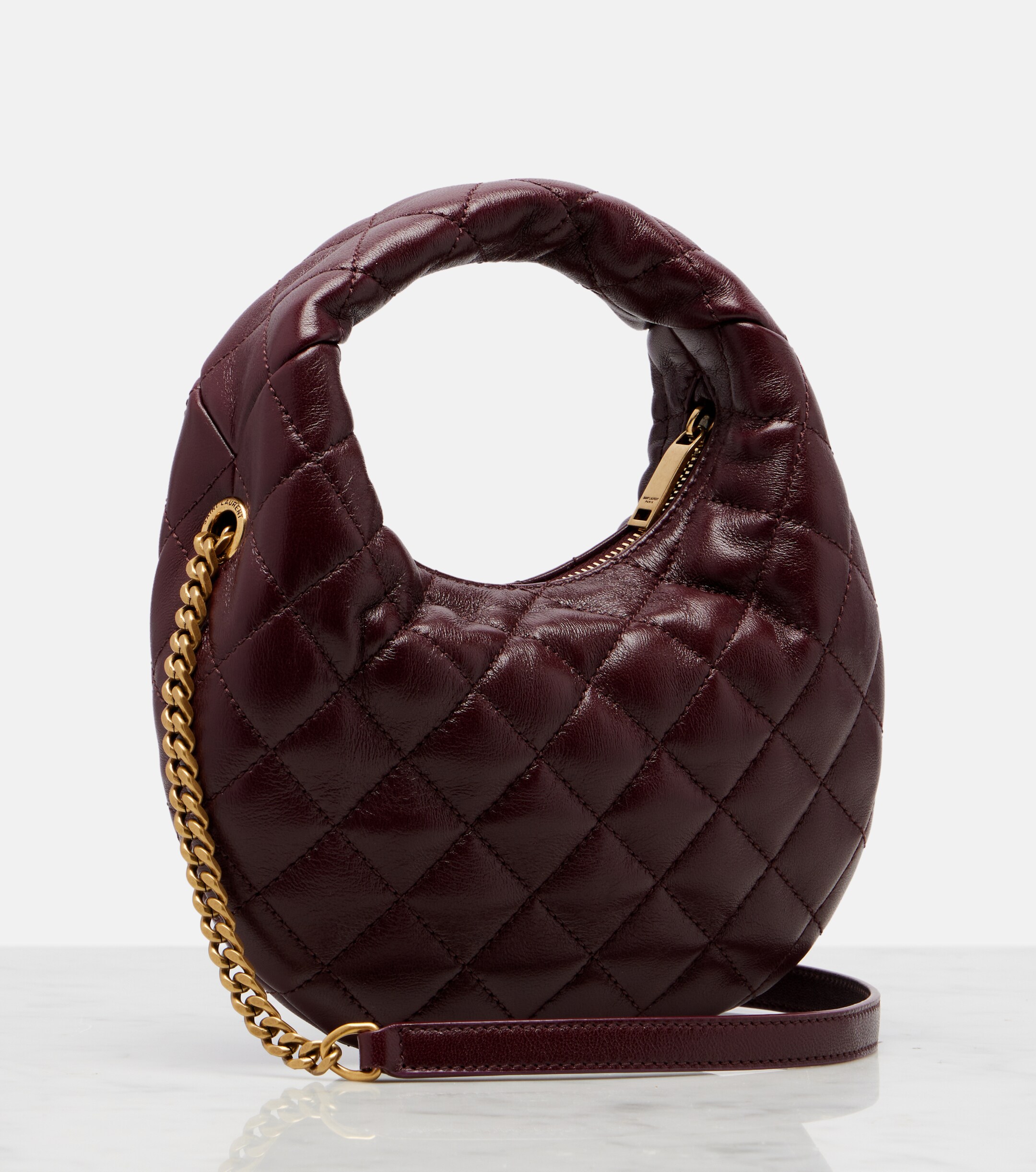 Saint Laurent Icarino Mini quilted leather top-handle bag