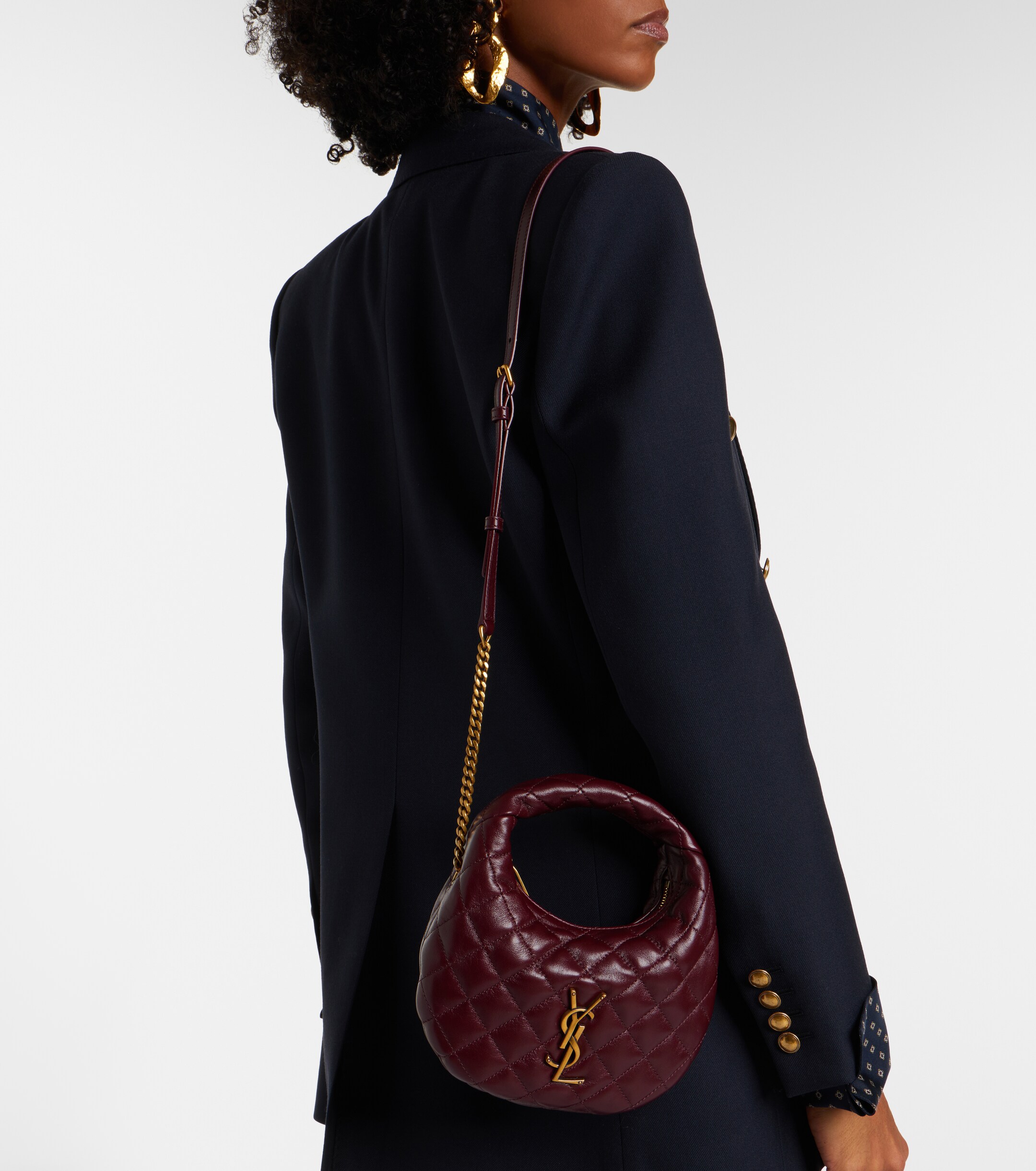 Saint Laurent Icarino Mini quilted leather top-handle bag