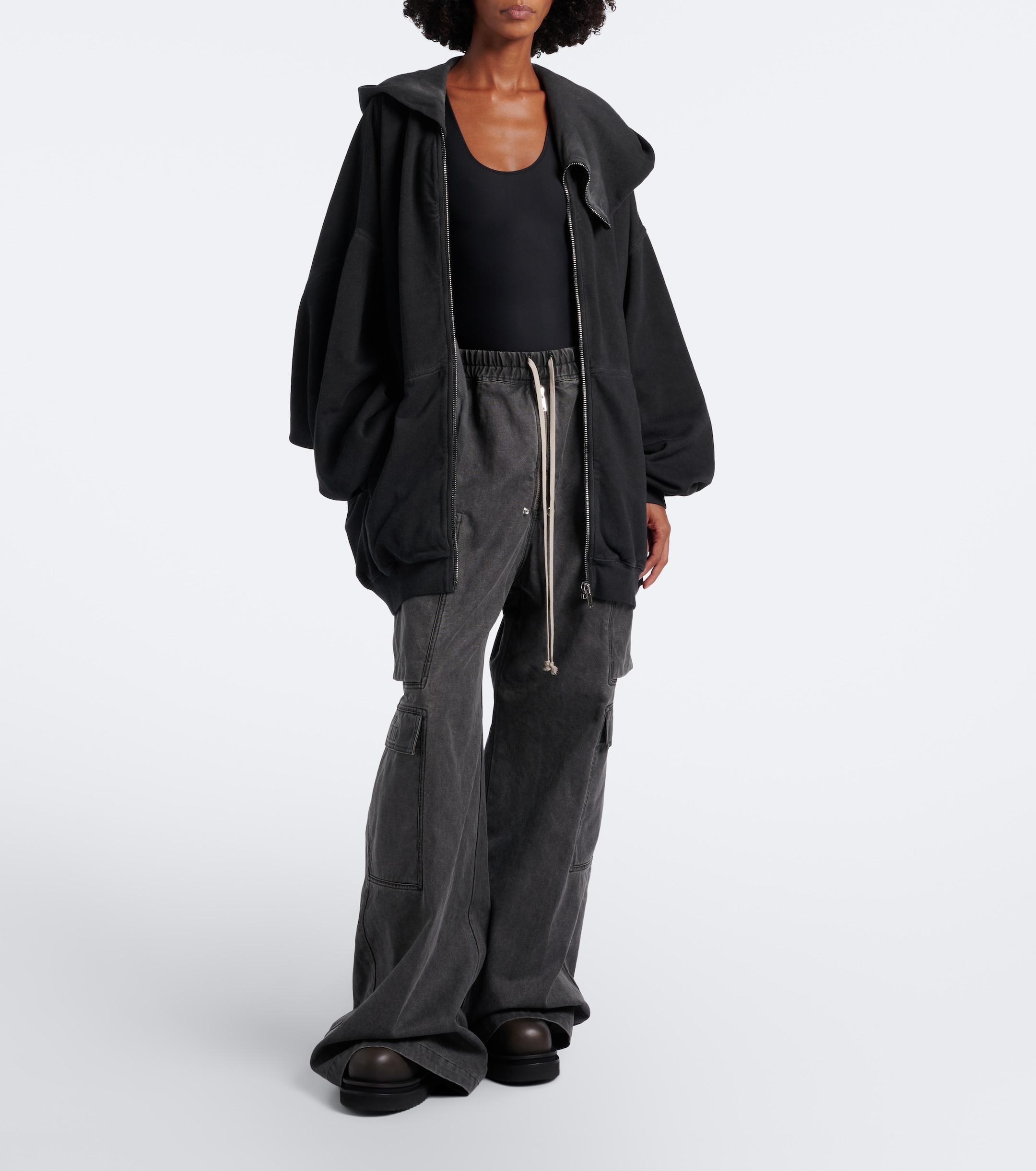 Rick Owens Rick Owens DRKSHDW Jumbo Belas cotton canvas cargo pants
