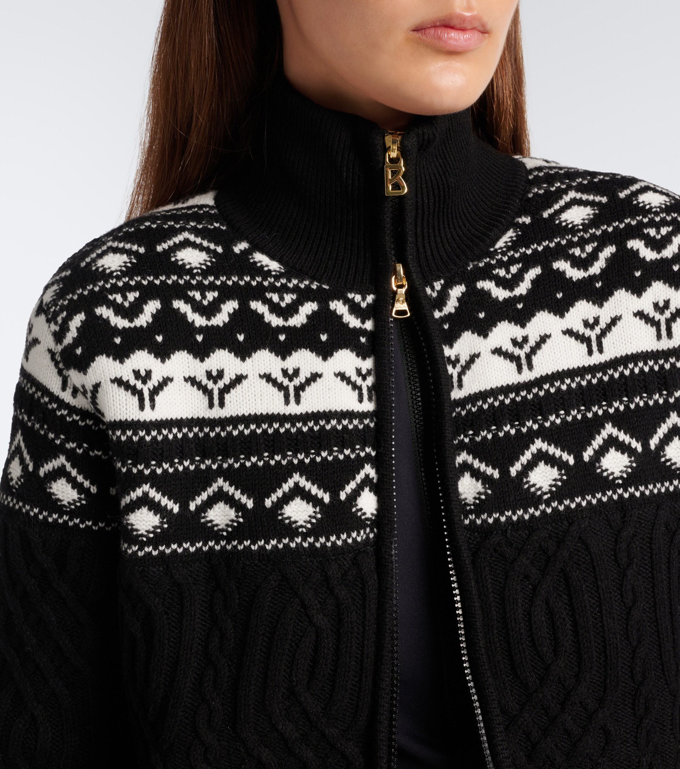 BOGNER Bogner Carolyn cable-knit jacket