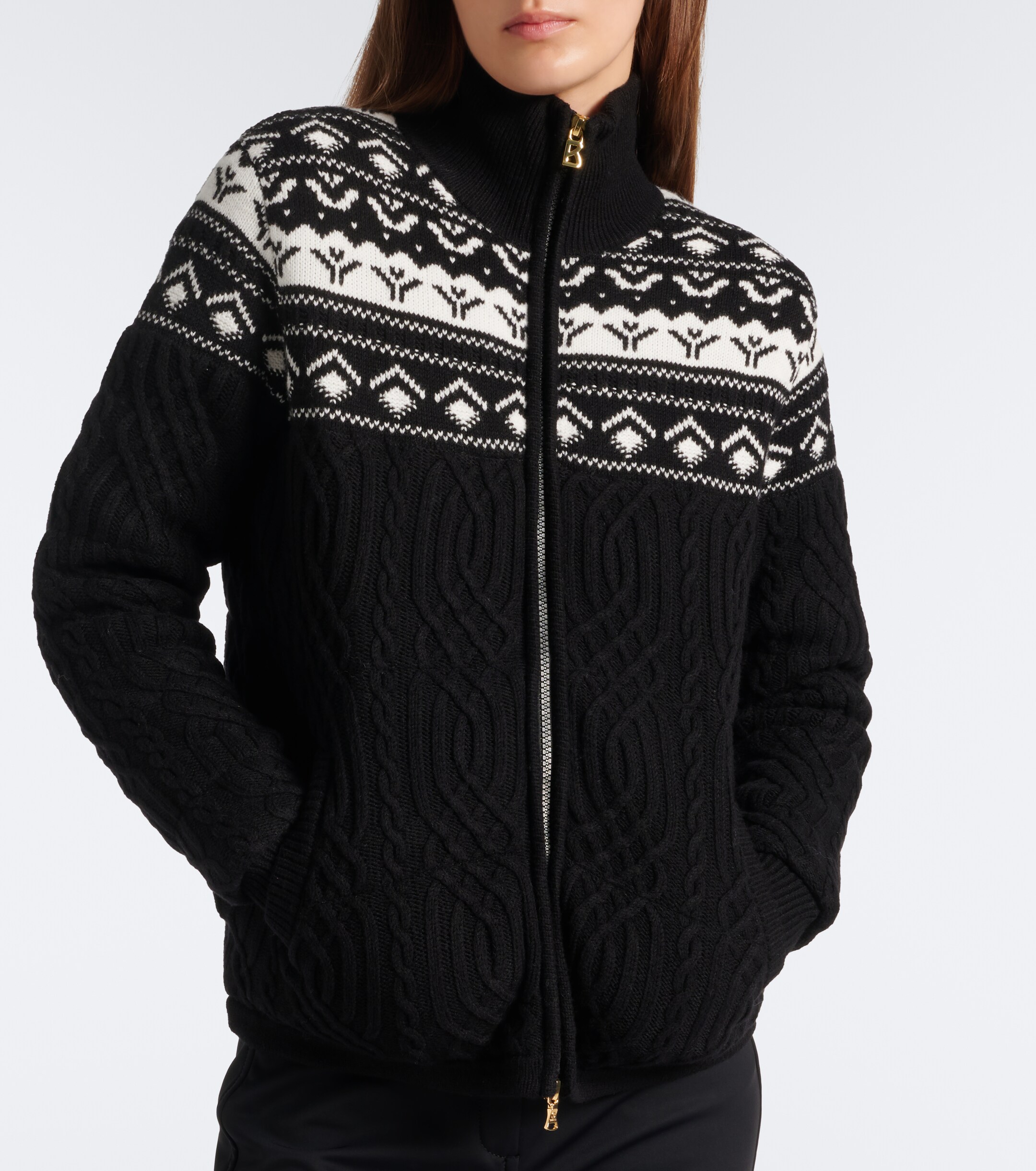 BOGNER Bogner Carolyn cable-knit jacket