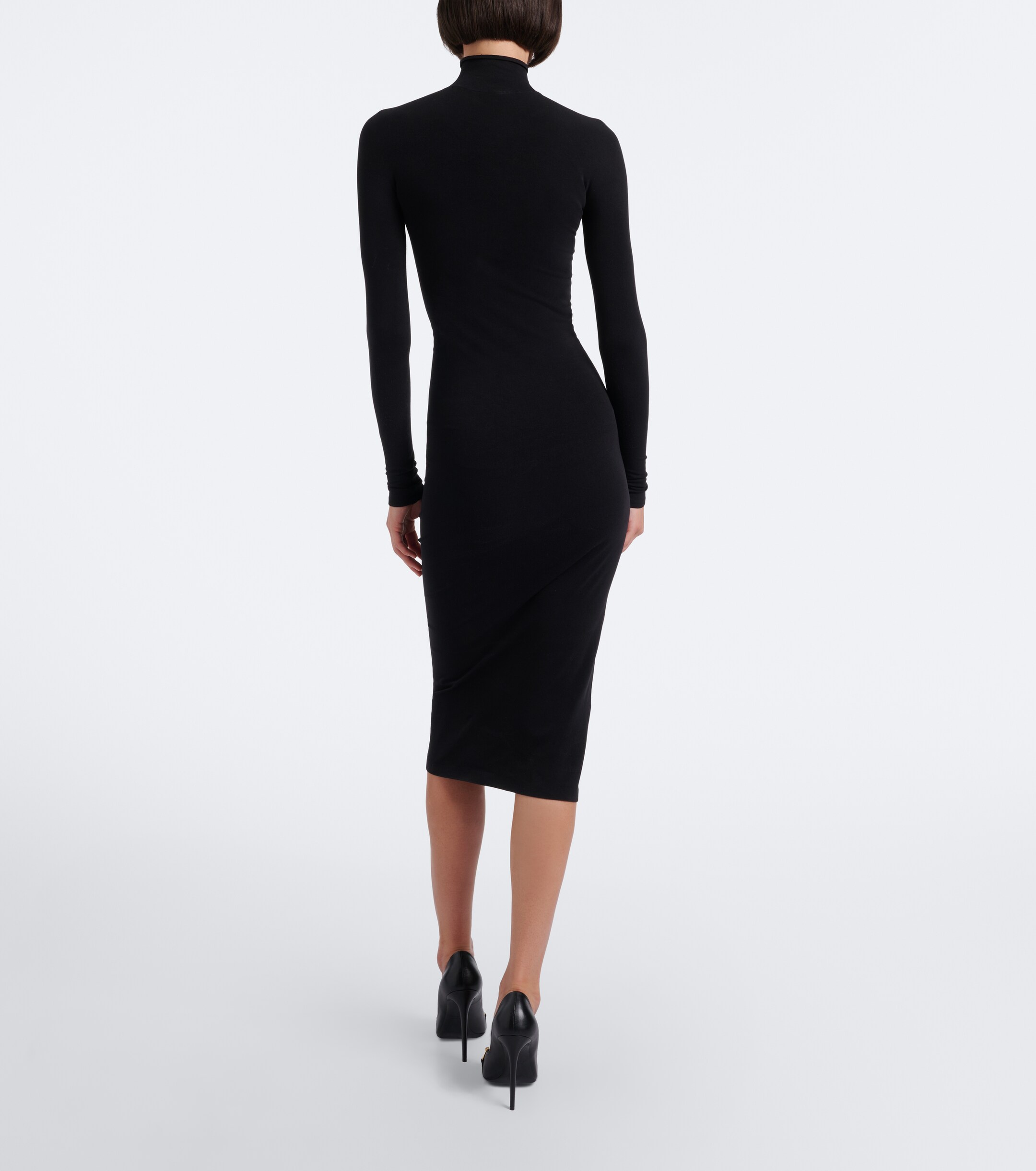 Gucci Gucci Jersey turtleneck midi dress