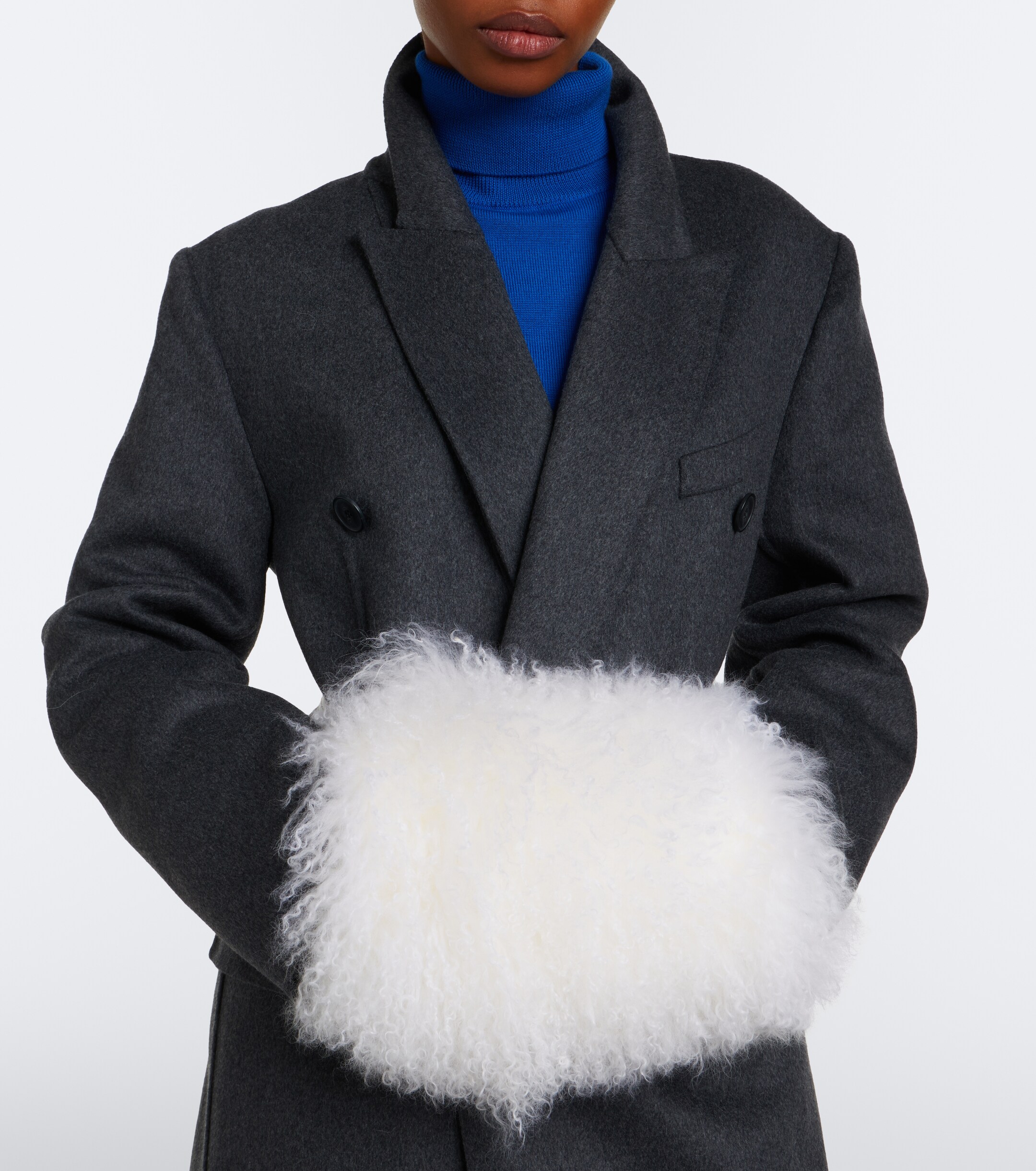 Yves Salomon Yves Salomon Manchon Small shearling crossbody bag