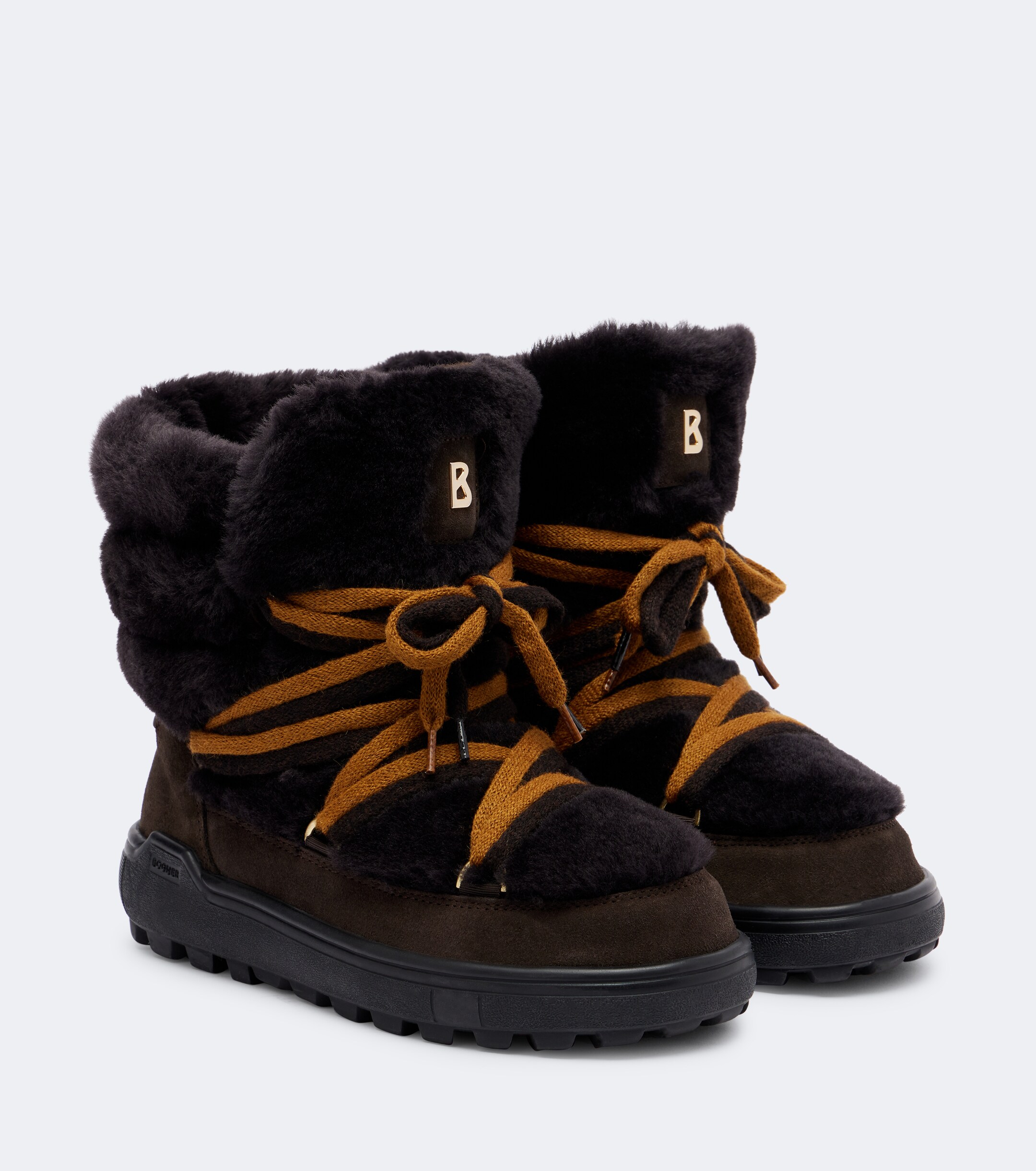 BOGNER Bogner Chamonix shearling and suede snow boots