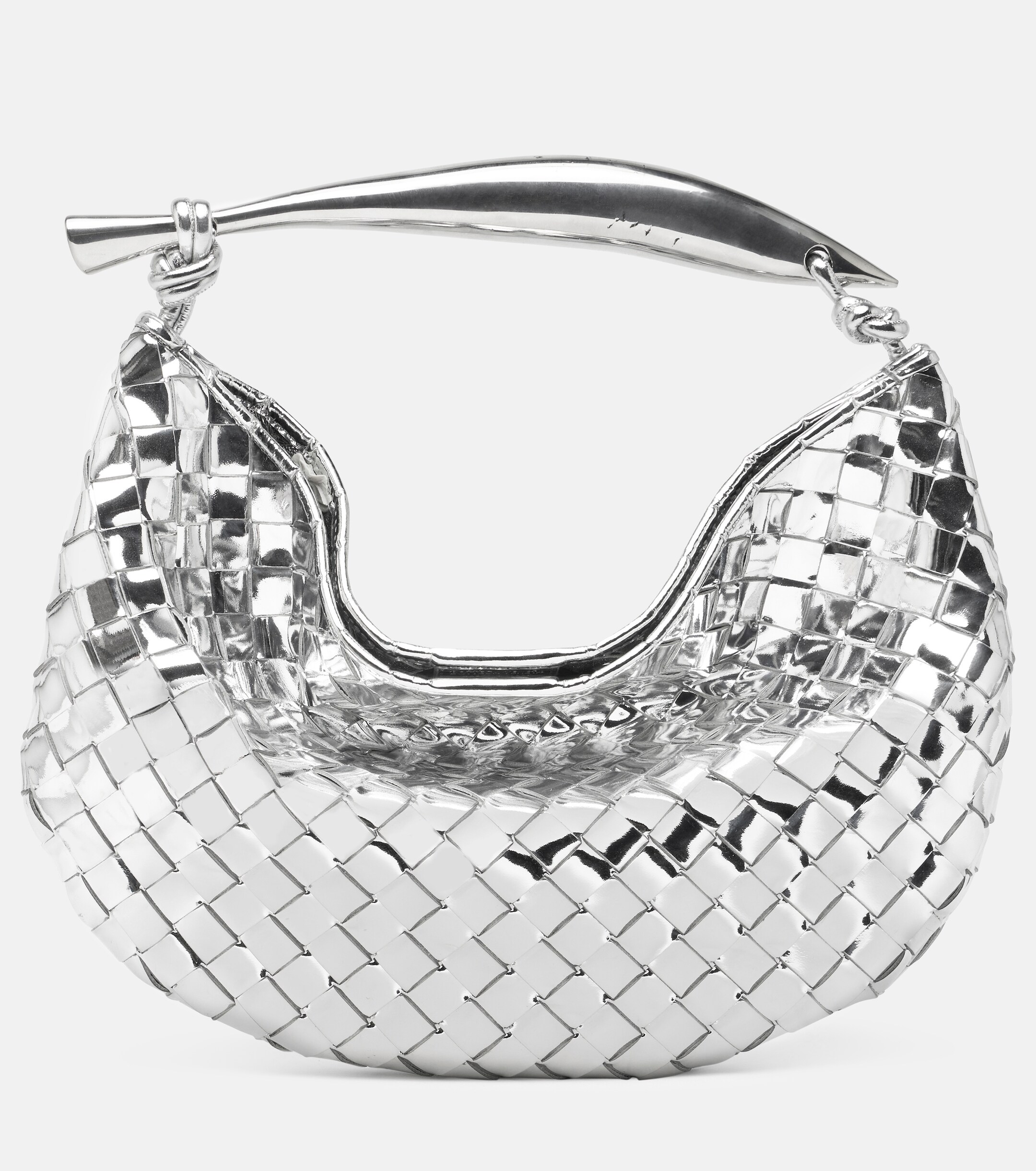 Bottega Veneta Sardine Intrecciato mirrored leather tote bag