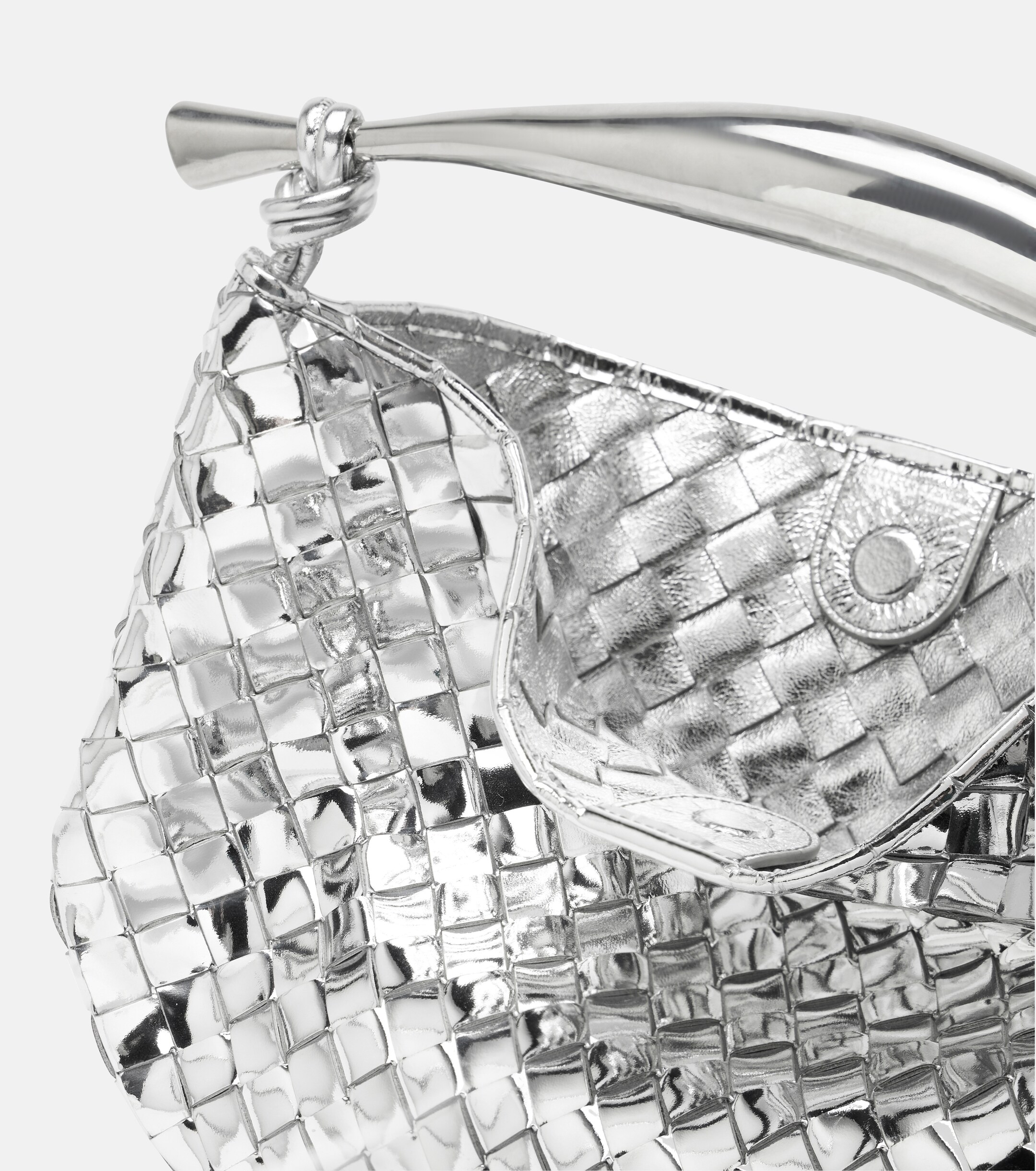 Bottega Veneta Sardine Intrecciato mirrored leather tote bag