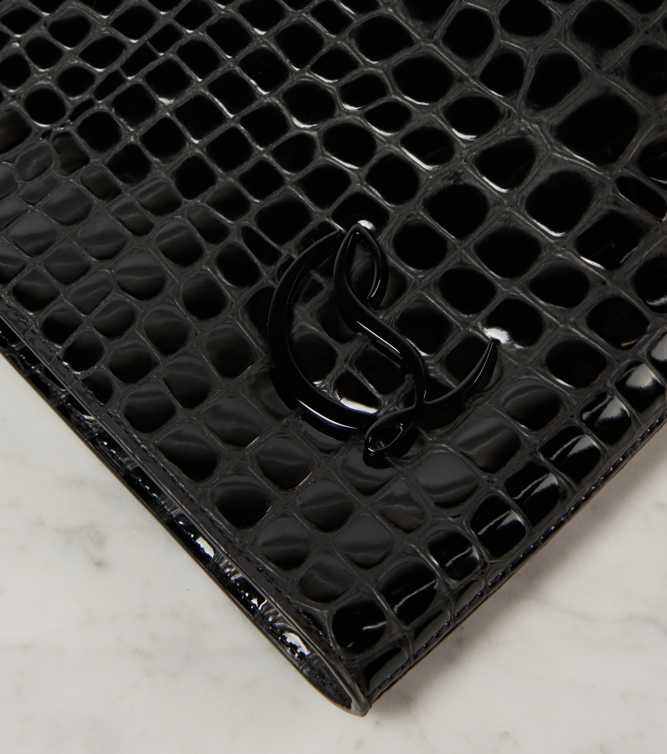 CHRISTIAN LOUBOUTIN Le 54 croc-effect leather shoulder bag