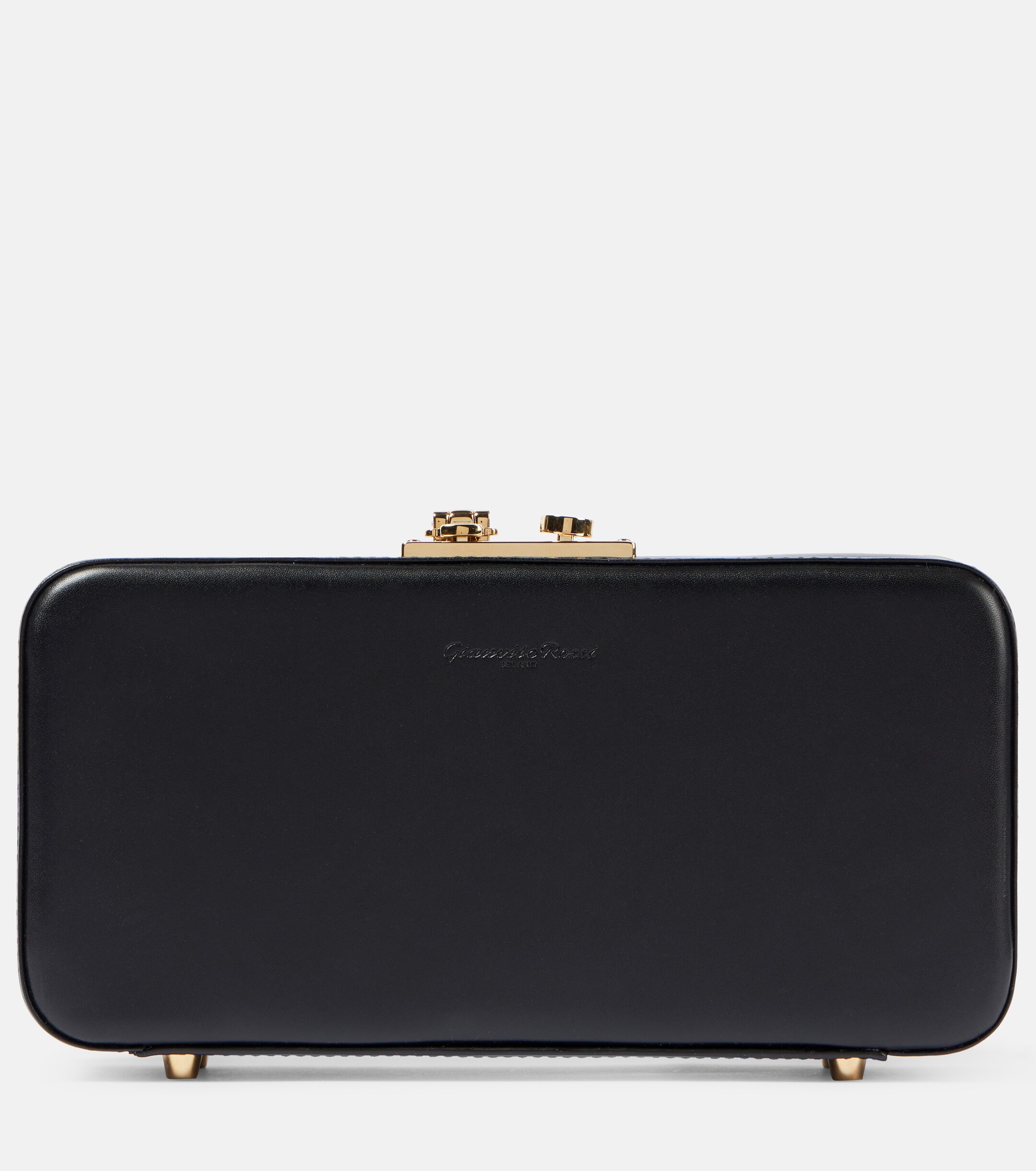 GIANVITO ROSSI Valì leather clutch