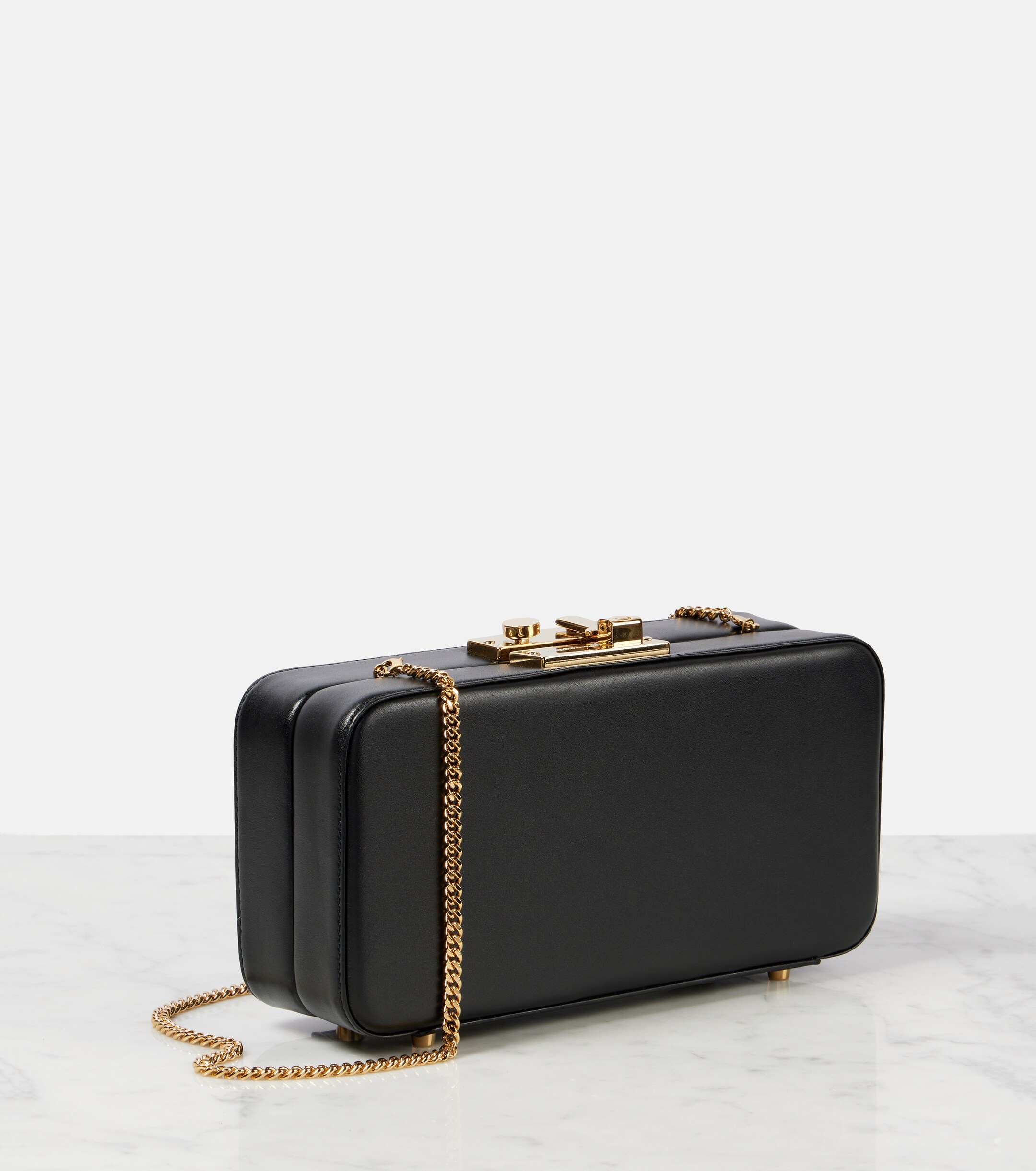 GIANVITO ROSSI Valì leather clutch