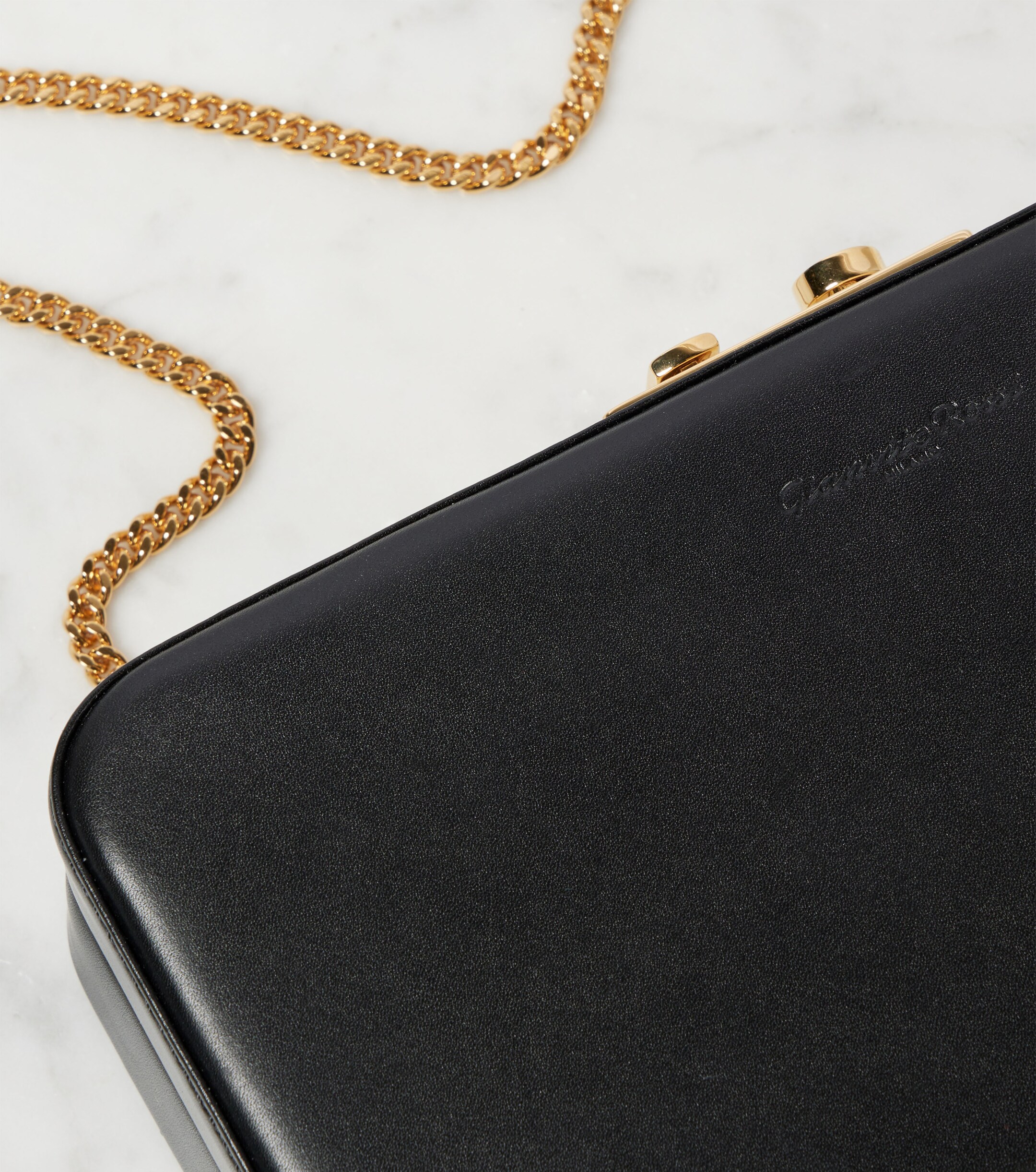 GIANVITO ROSSI Valì leather clutch