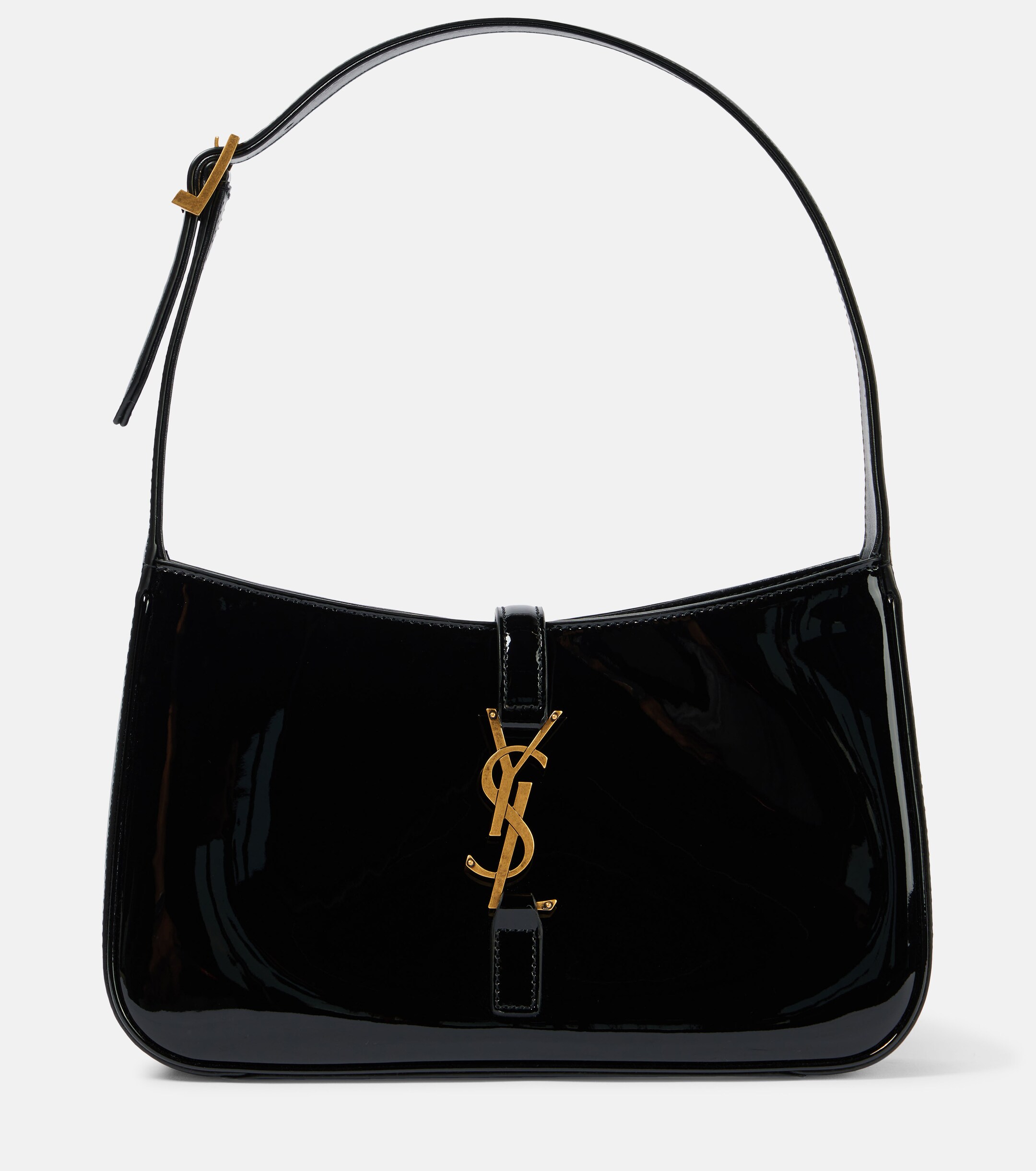 Saint Laurent Le 5 à 7 patent leather shoulder bag