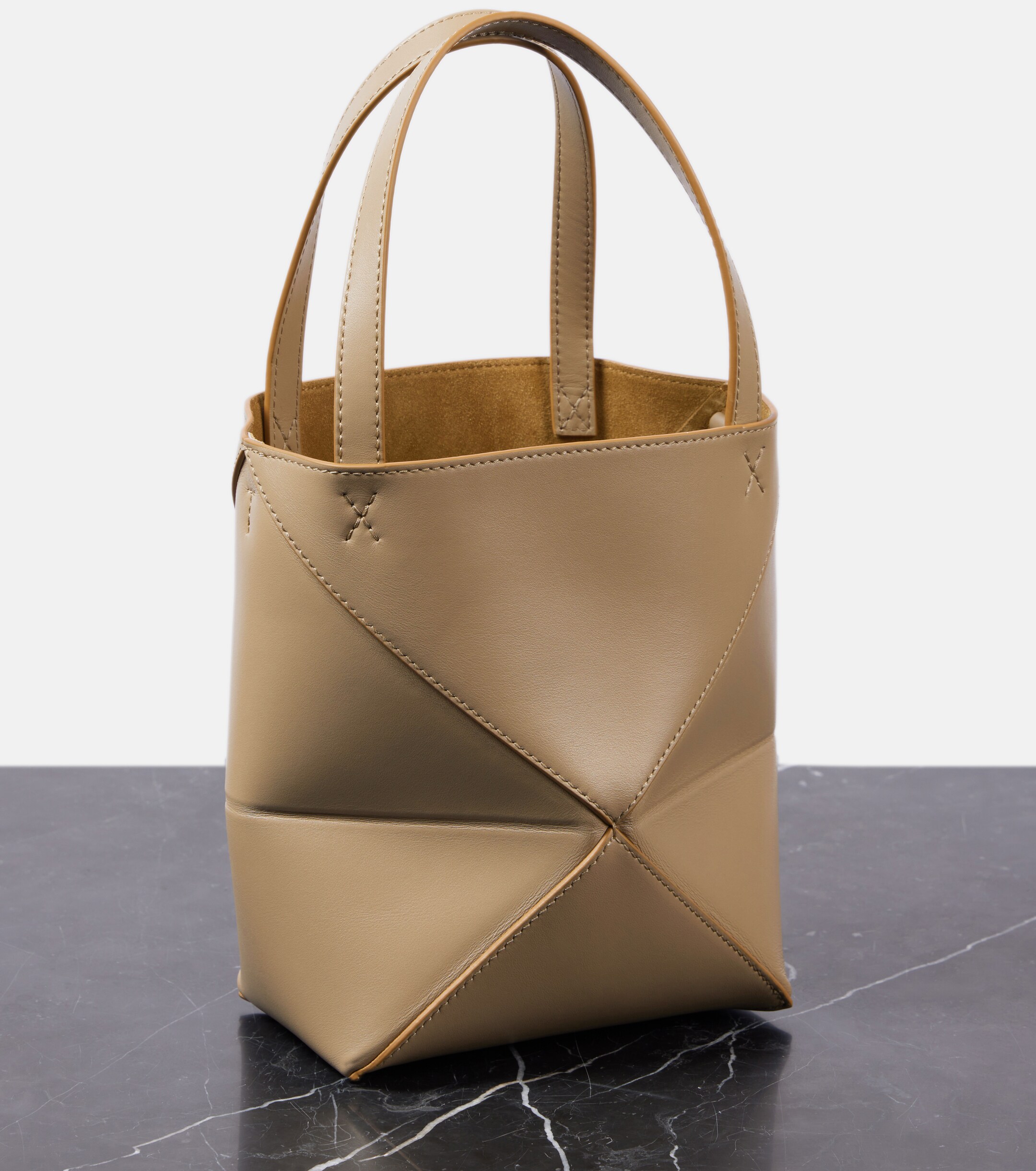 Loewe Puzzle Fold Mini leather tote bag
