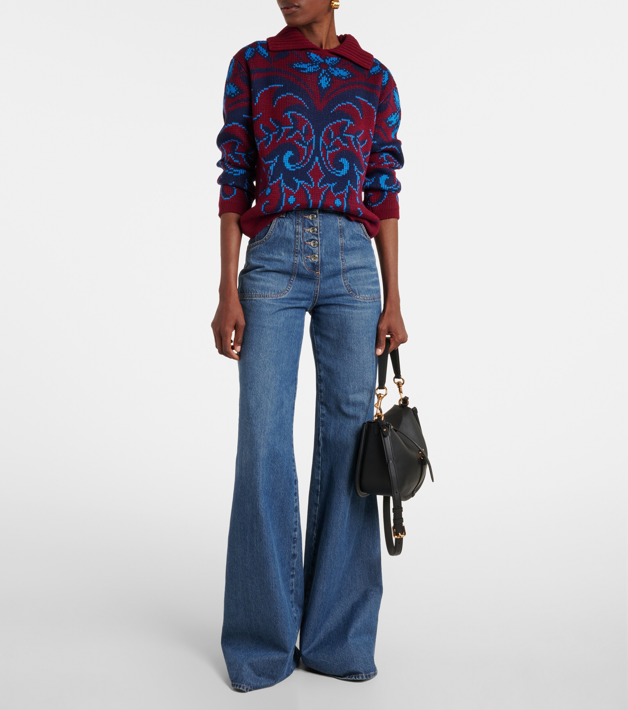 Etro Small leather tote bag