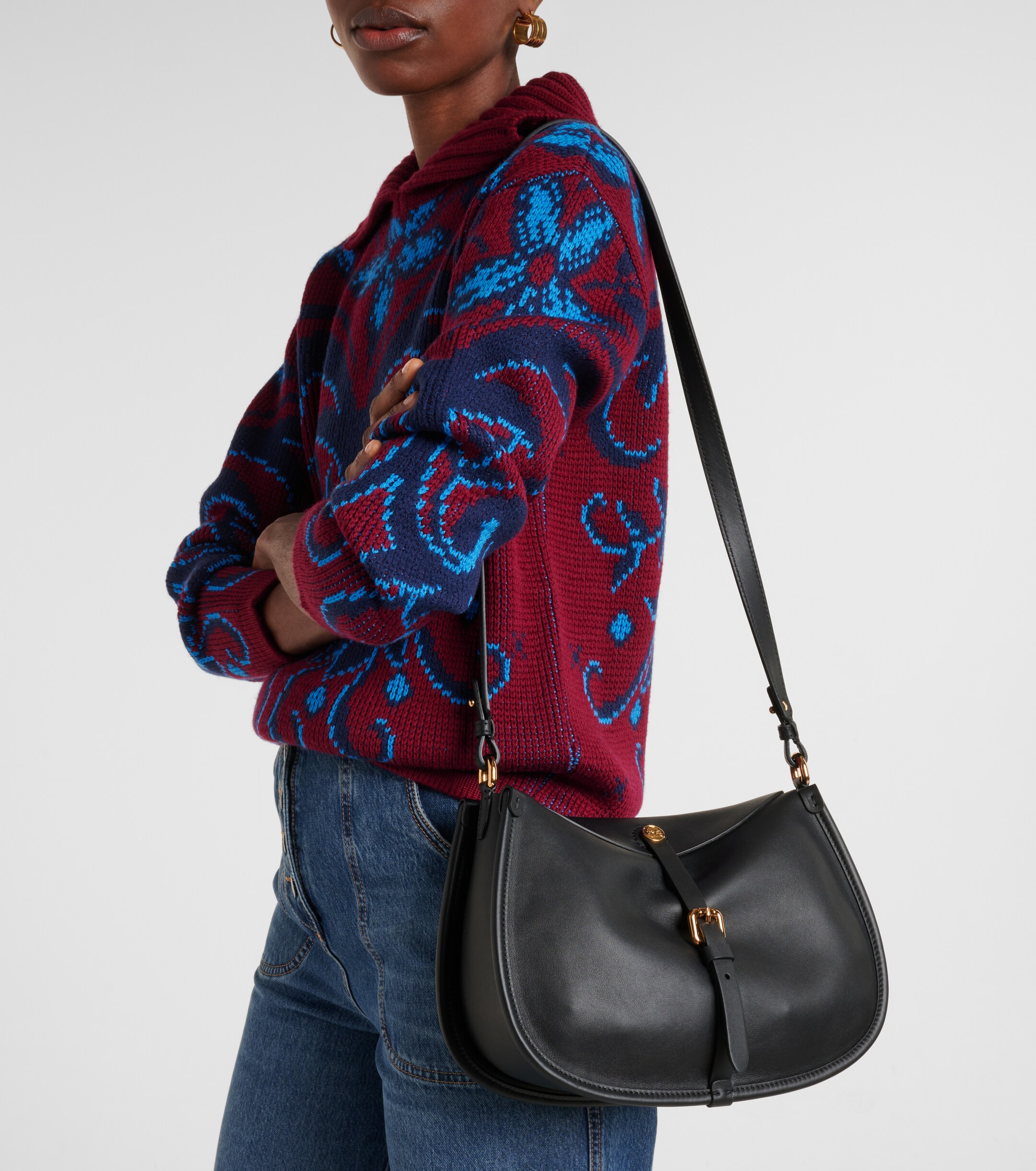 Etro Small leather tote bag